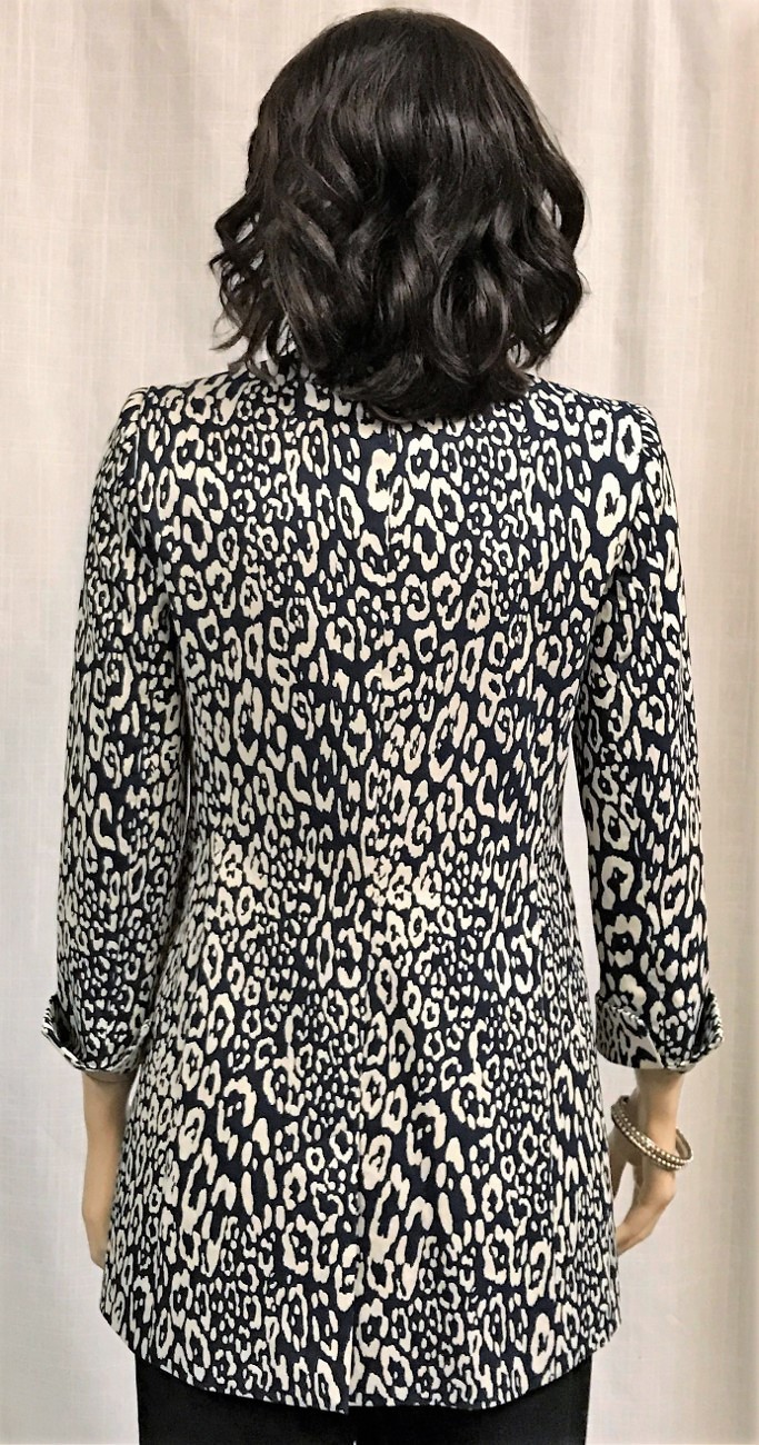Lafayette 148 New York Leopard Print Tailored Blazer Career Jacket Sz NWT $598