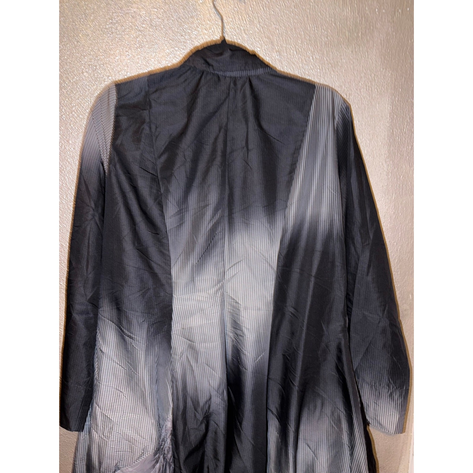 Alembika Urban Reflektor Storm Cocoon Shirt Dress Ombre Quilted Size 1 Oversized