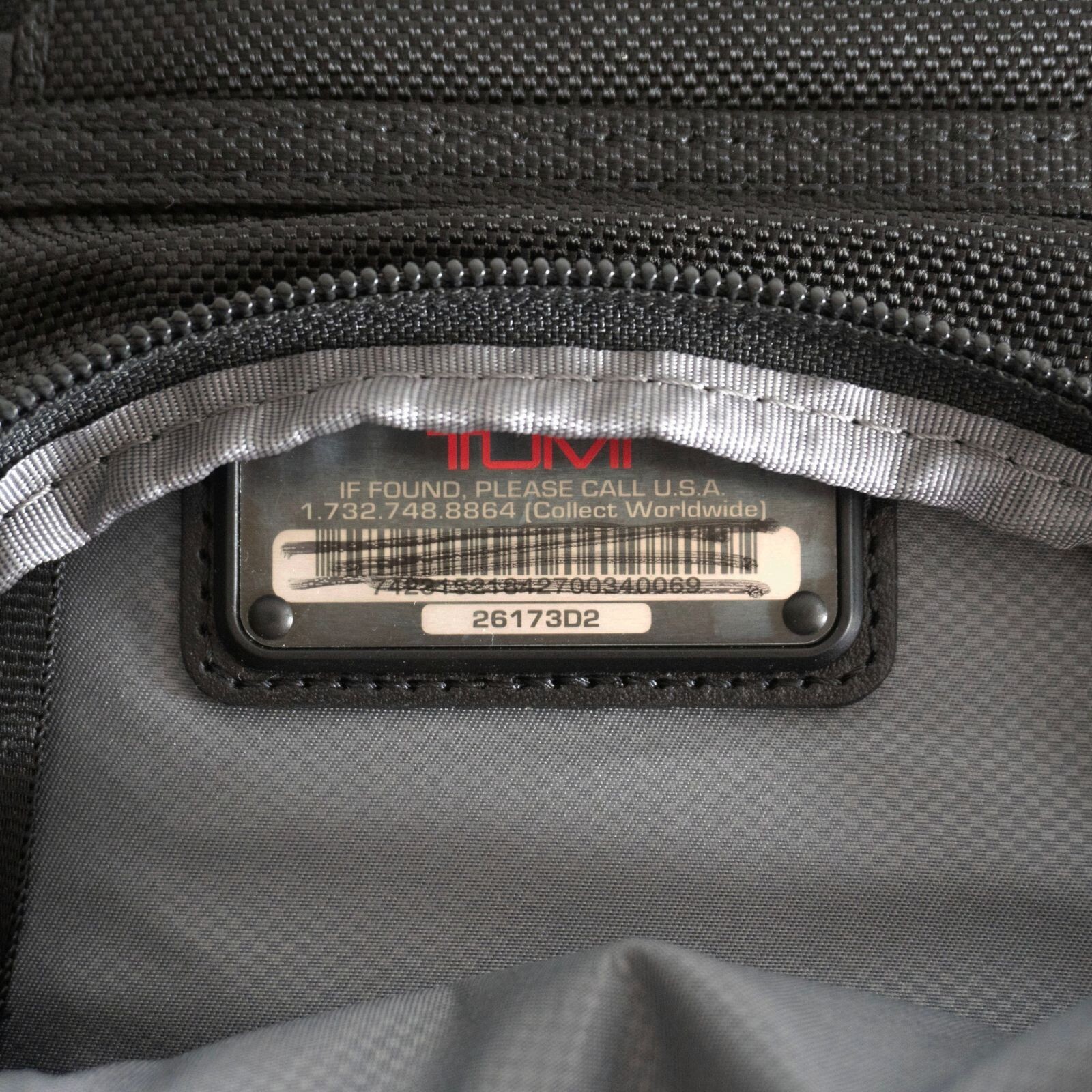 TUMI Alpha 2 Compact Laptop Backpack Black Business Bag 26173D2 Authentic