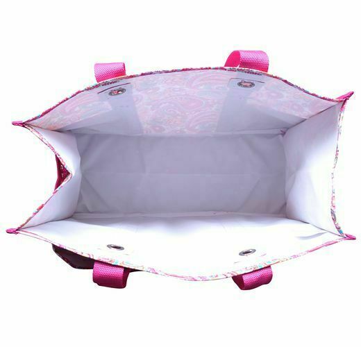 Thirty-one Utility Tote Pink Paisley Beach Travel Shopping Shoulder Bag