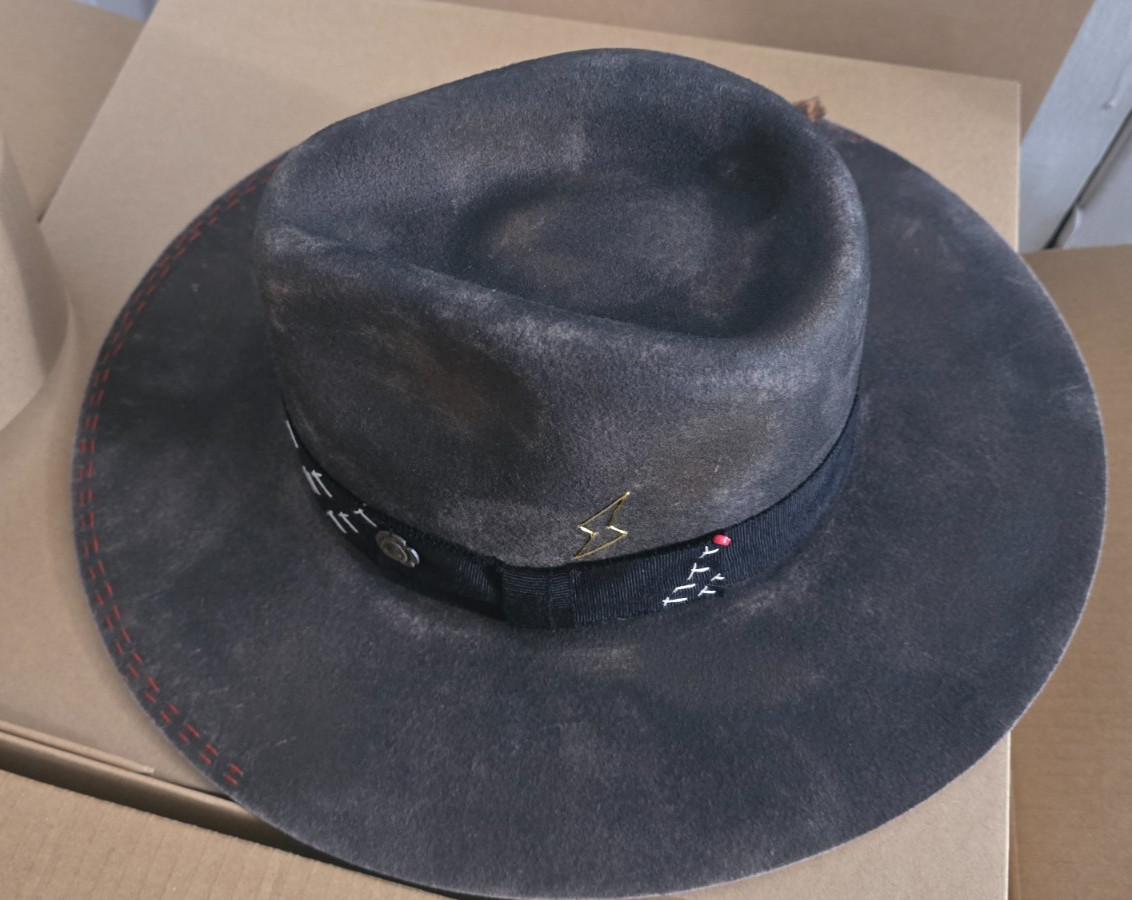 Ruediger Maverick – Paint-Sprayed Fedora L(59CM) Unisex