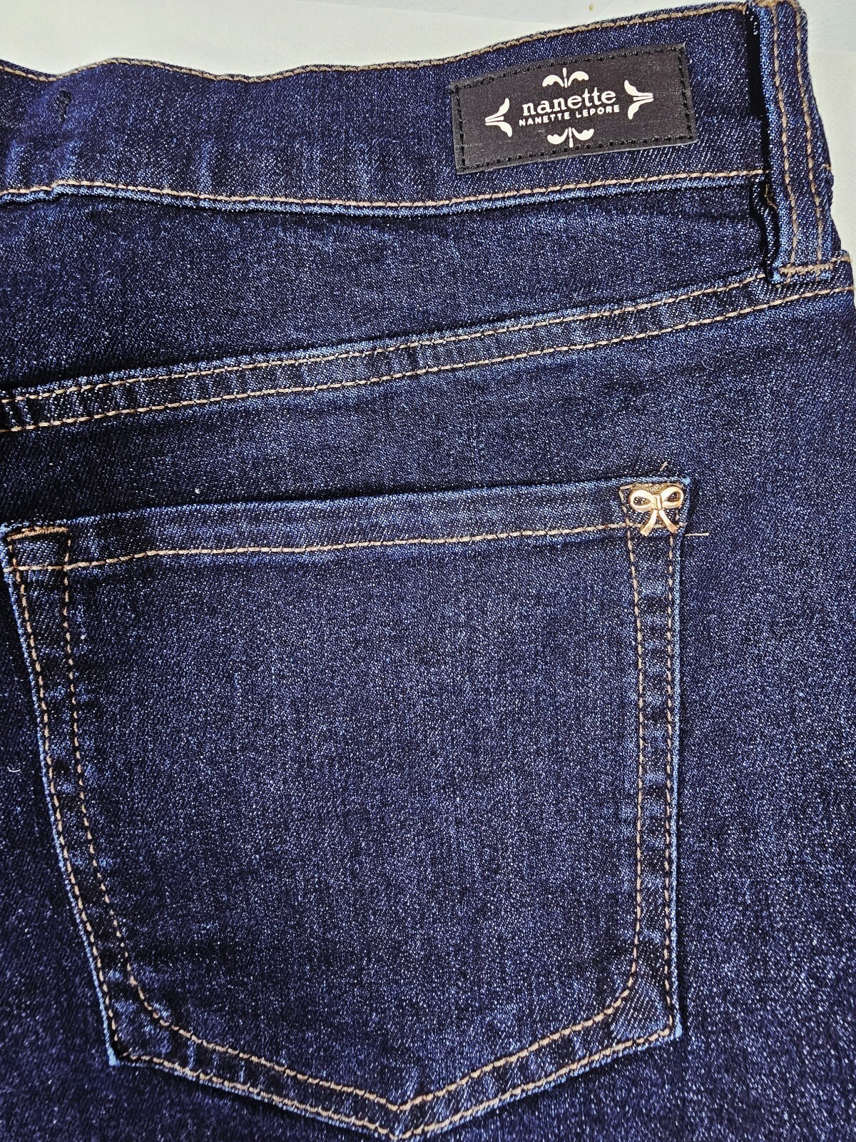 Nanette Lepore Jolie Super High Rise Wide Leg Jeans. Size 12. Americana