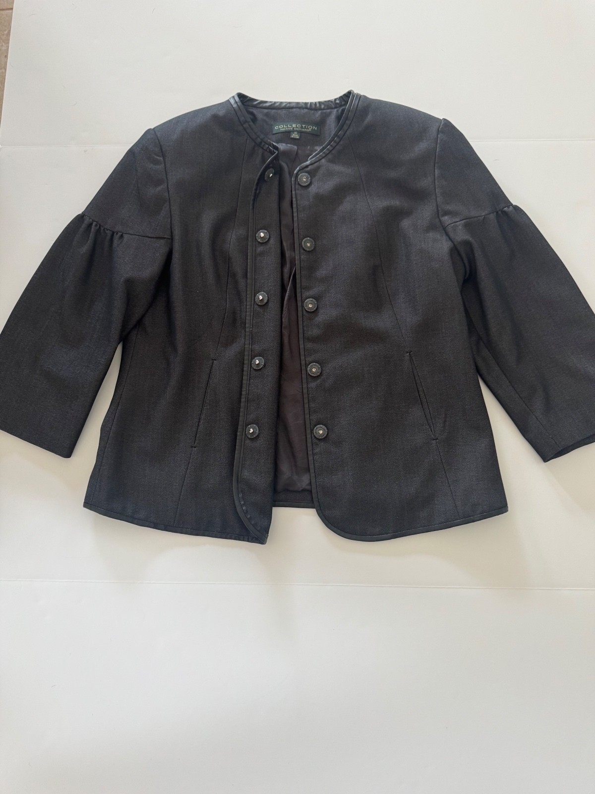 Harve Benard Collection Women’s Black Career Jacket 3/4 Sleeve Size 10
