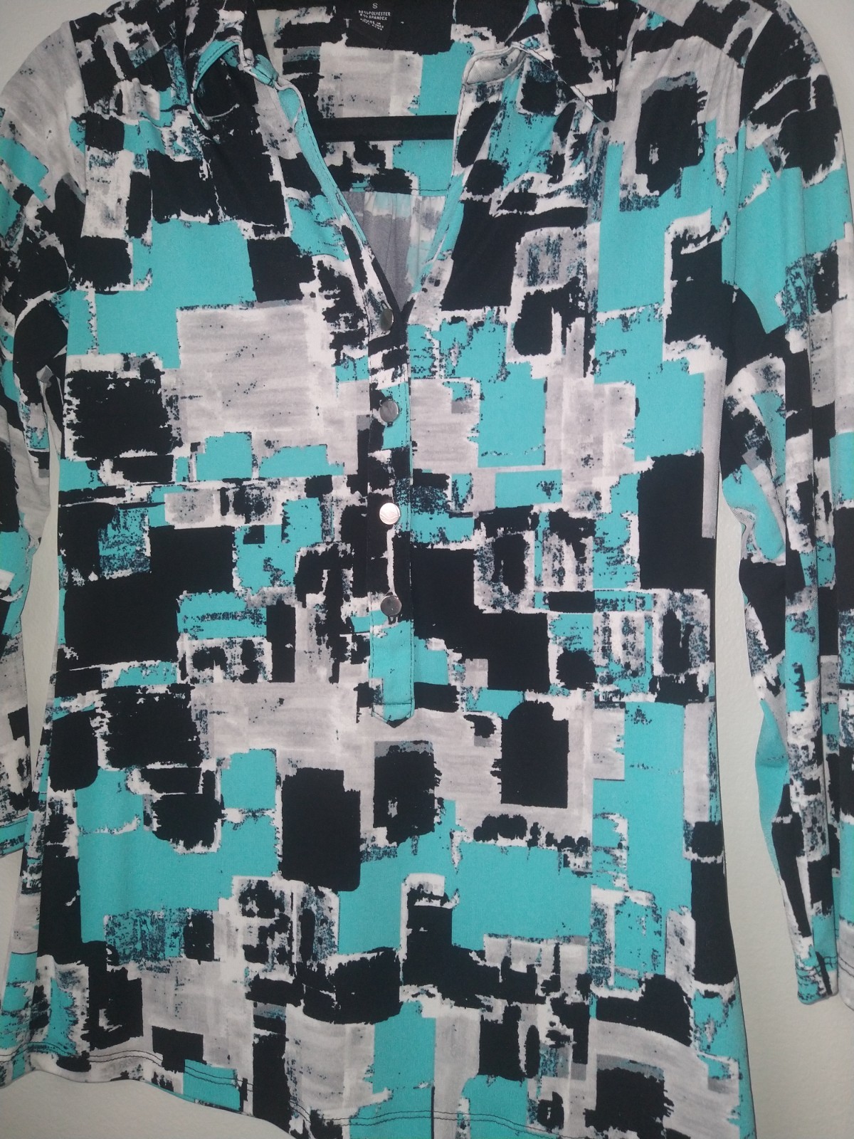 Bundle(3)Alfani Floral & Geometric Blouses & INC 2 Piece Turquoise Print Blouses