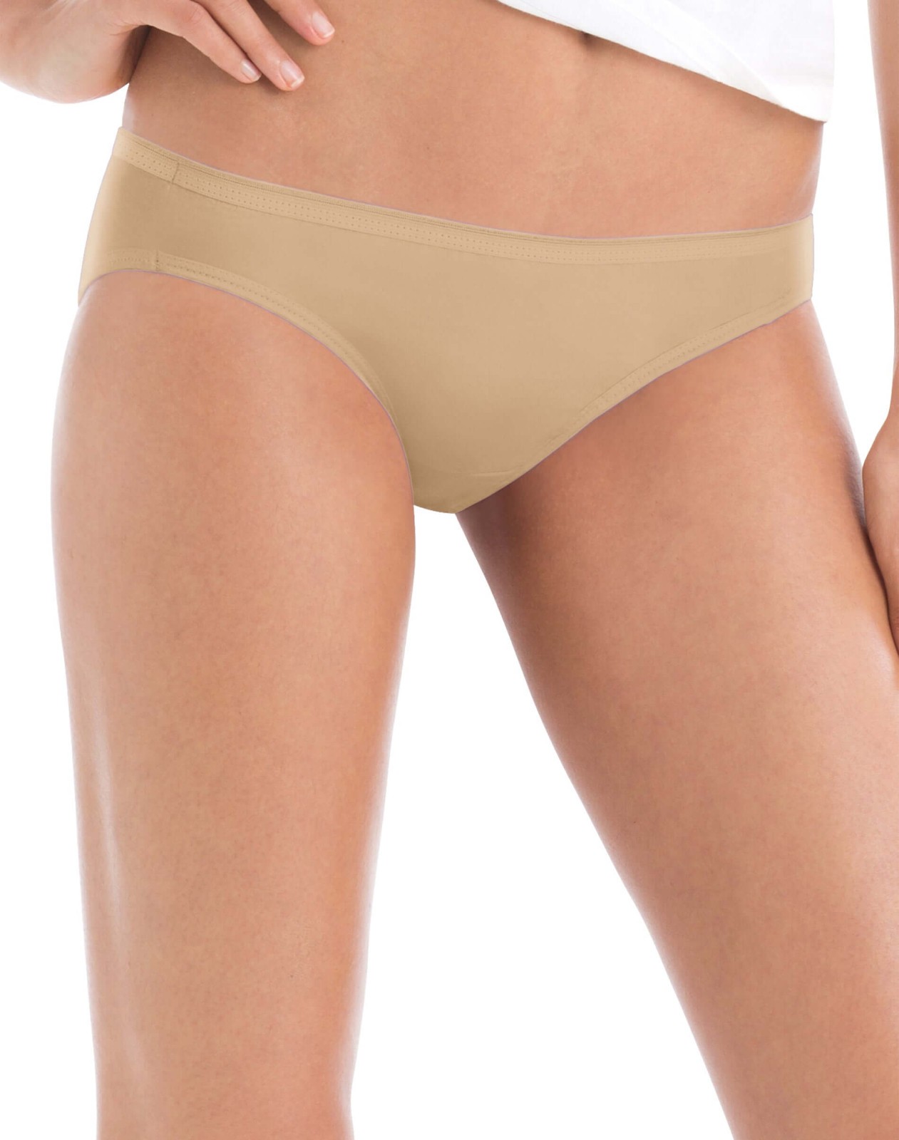 Womens Cotton Bikini Panties Assorted Color Hanes Comfort Tagless Bikinis 3-Pack