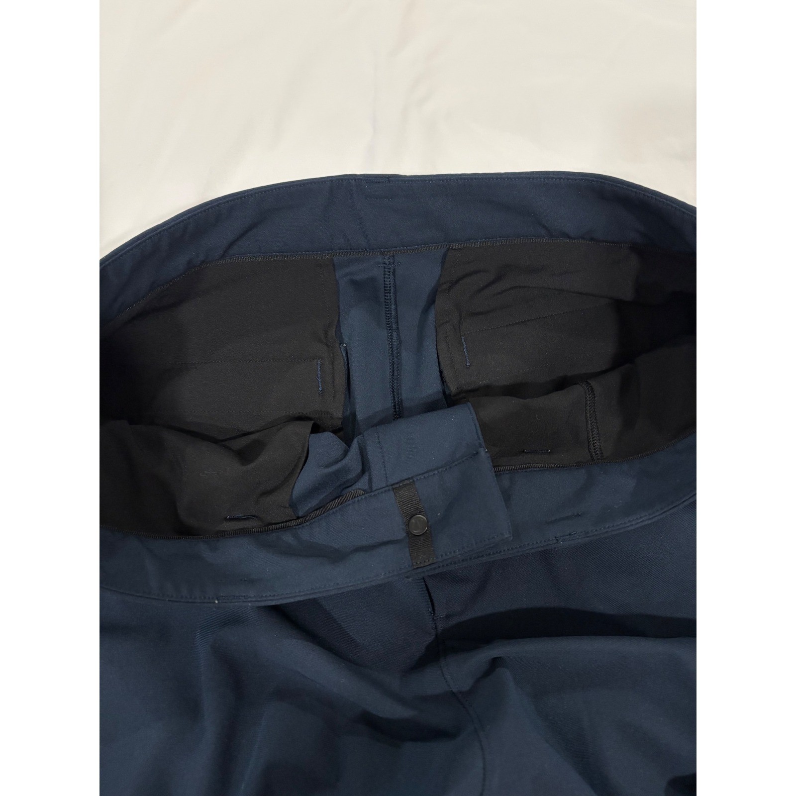 Lululemon Men’s Commission Pant Slim Warpstreme 27.5″ True Navy ABC Tapered 34