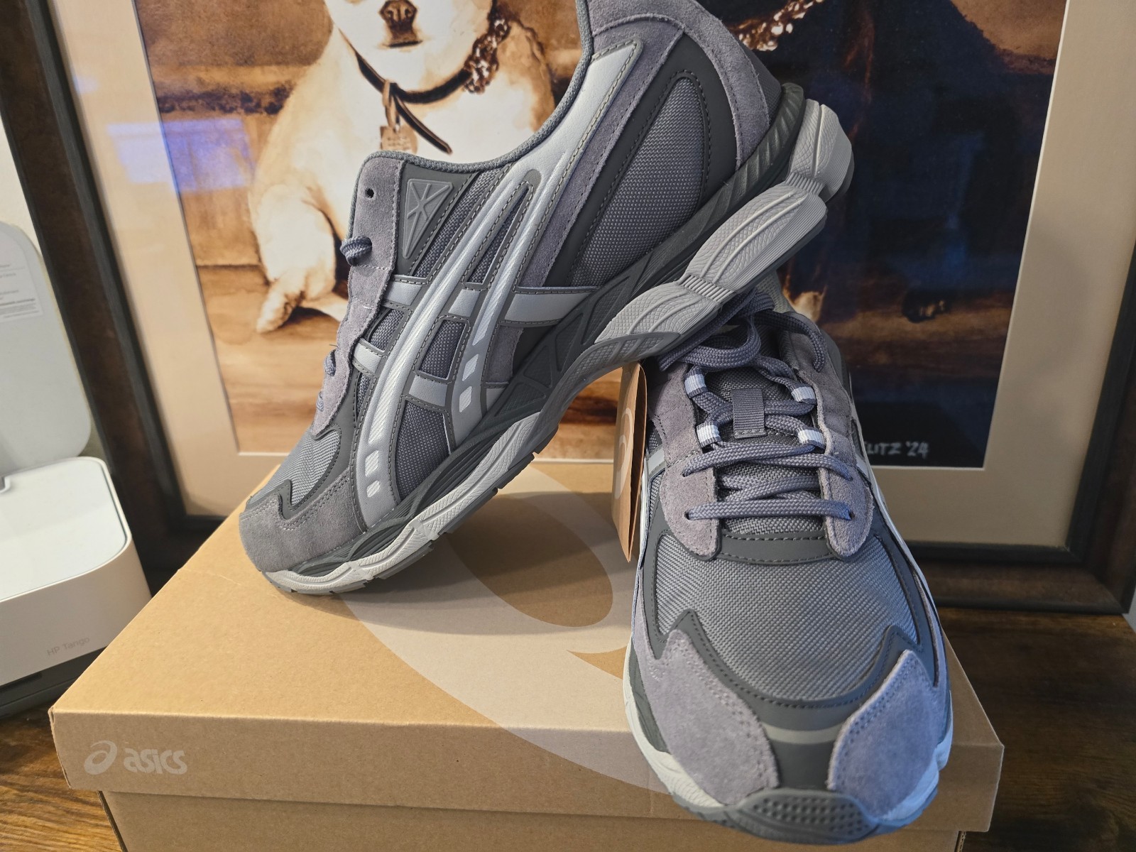 ASICS GEL-NYC 2055 1203A755 021 Carbon Cement Grey Sports Style Shoes Size 13 US