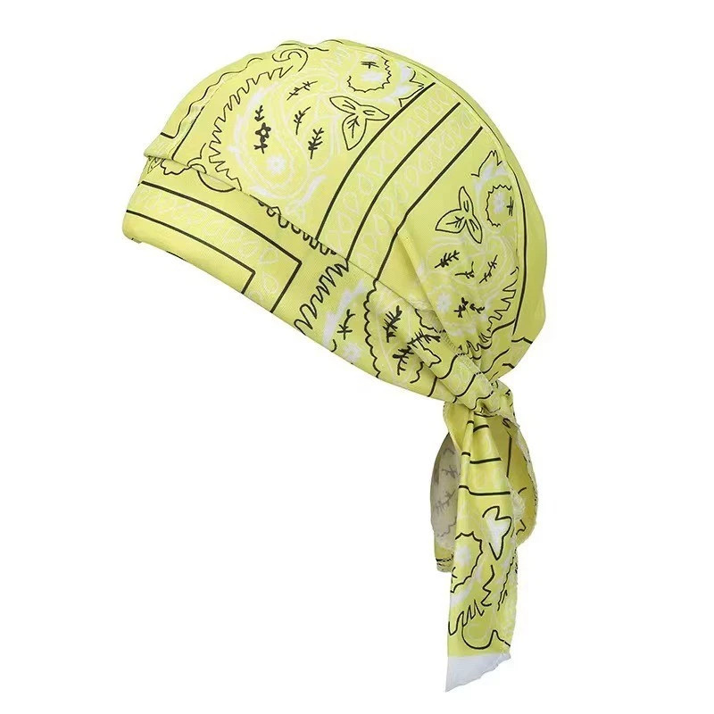 Free shipping! Elastic “doo-rag” style motorcycle bandana with a paisley pattern