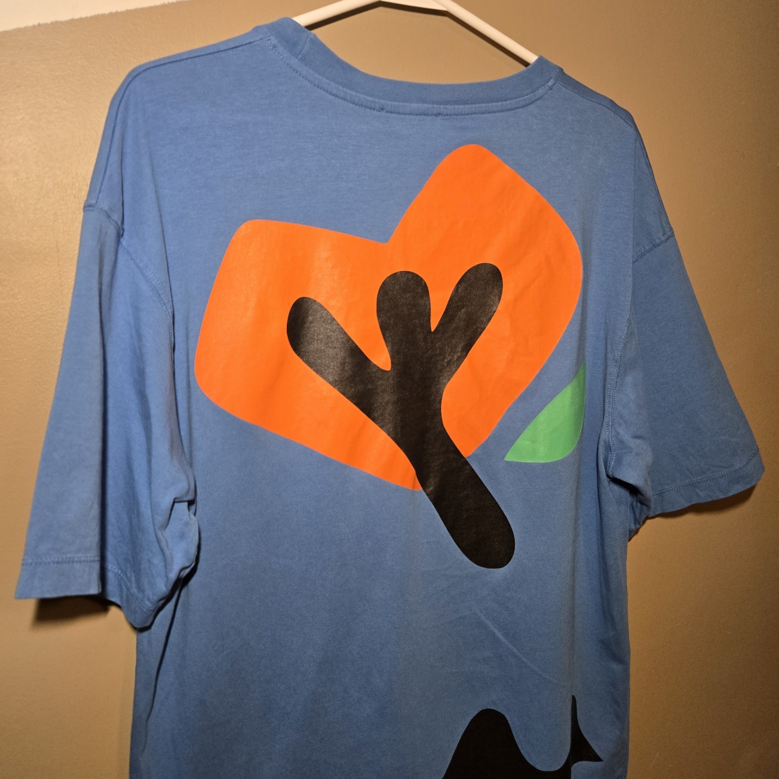 Zara Men’s Blue Graphic Print Tshirt Made In Portugal Size XL 100% Cotton Color