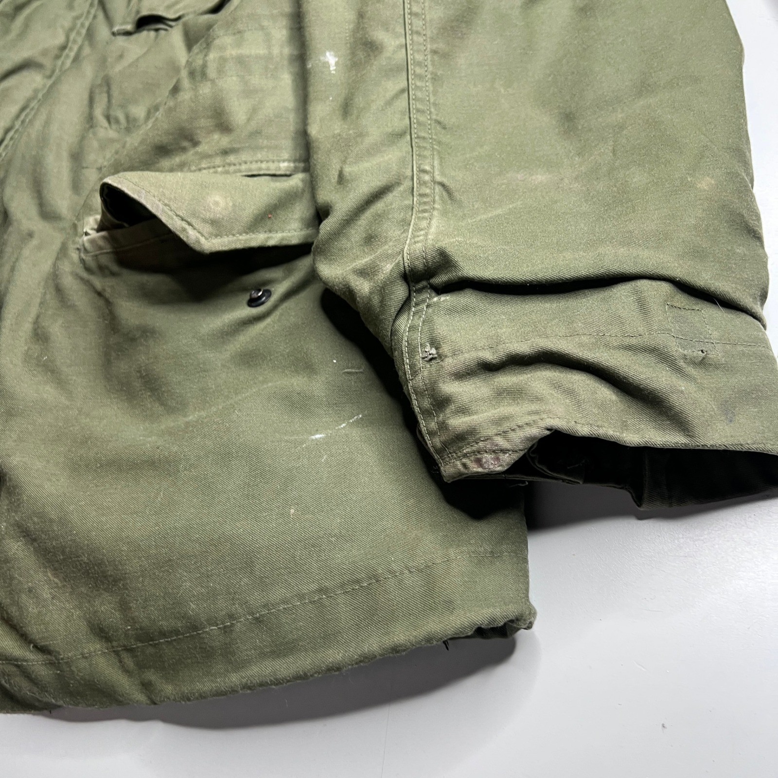 Vintage 1976 US Military M-65 Field Jacket Winfield Olive Drab Medium Long Liner