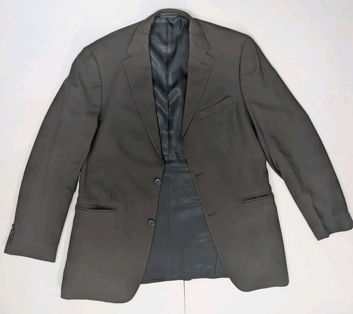 VTG Y2K Tommy Hilfiger Blazer Mens 42L Brown 100% Worsted Wool 34W Athletic Fit