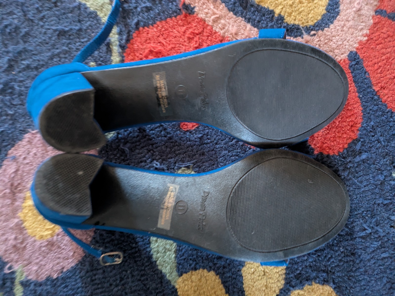Women’s Dream Pairs Block Heel Sandal Blue 11
