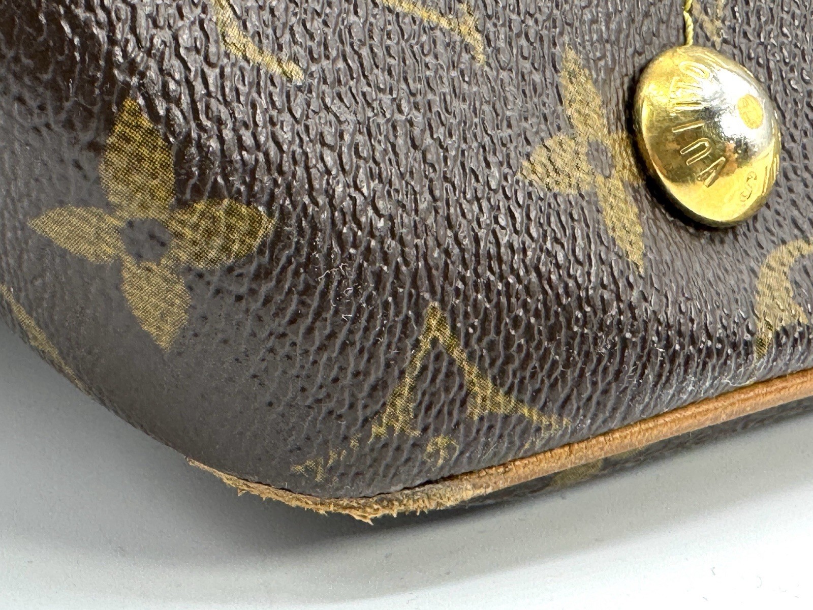 LOUIS VUITTON Tivoli GM Shoulder Handbag M40144 Monogram canvas Brown Used LV