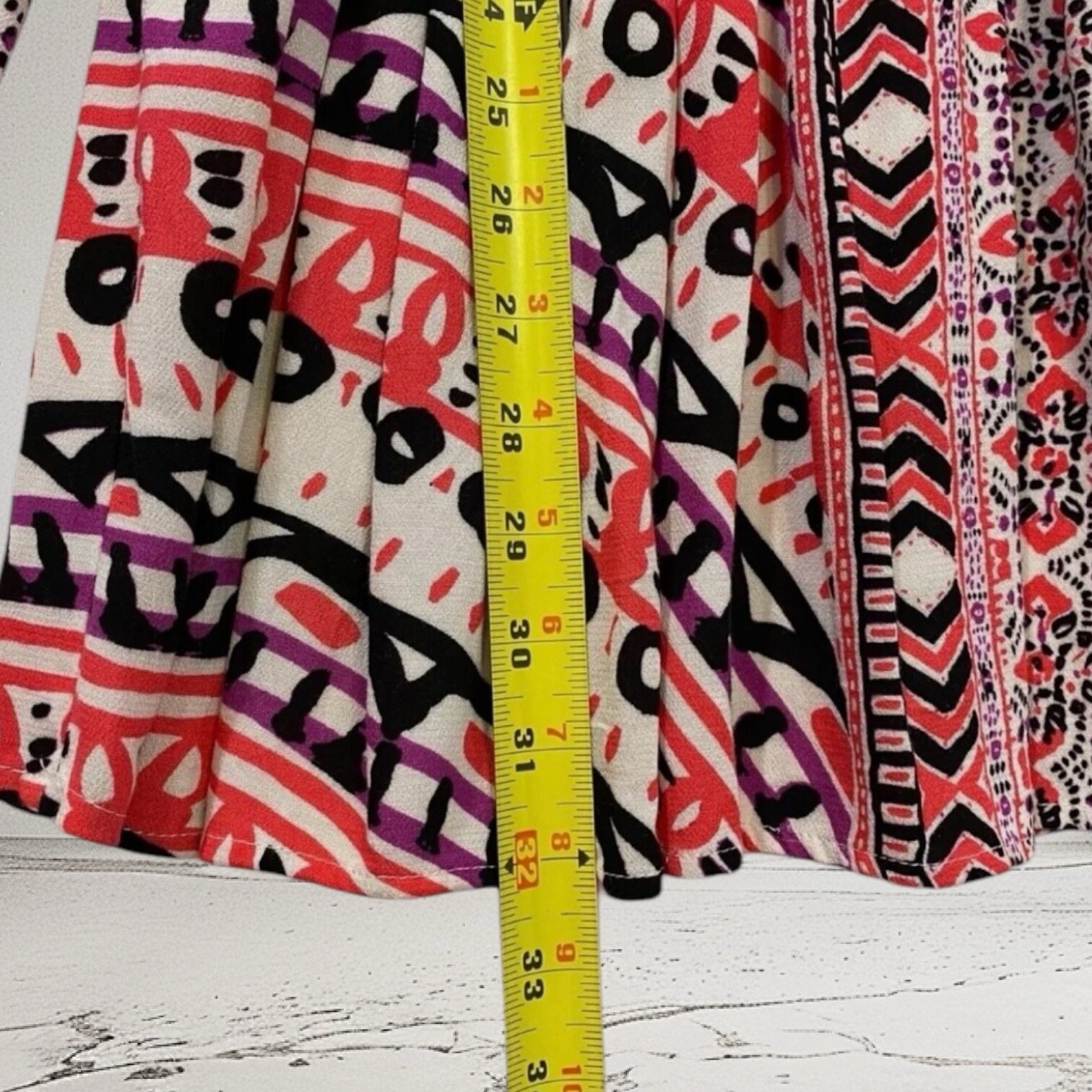 Free People Tegan Border Print Keyhole Mini Dress Size 2 Boho Summer Chic $108
