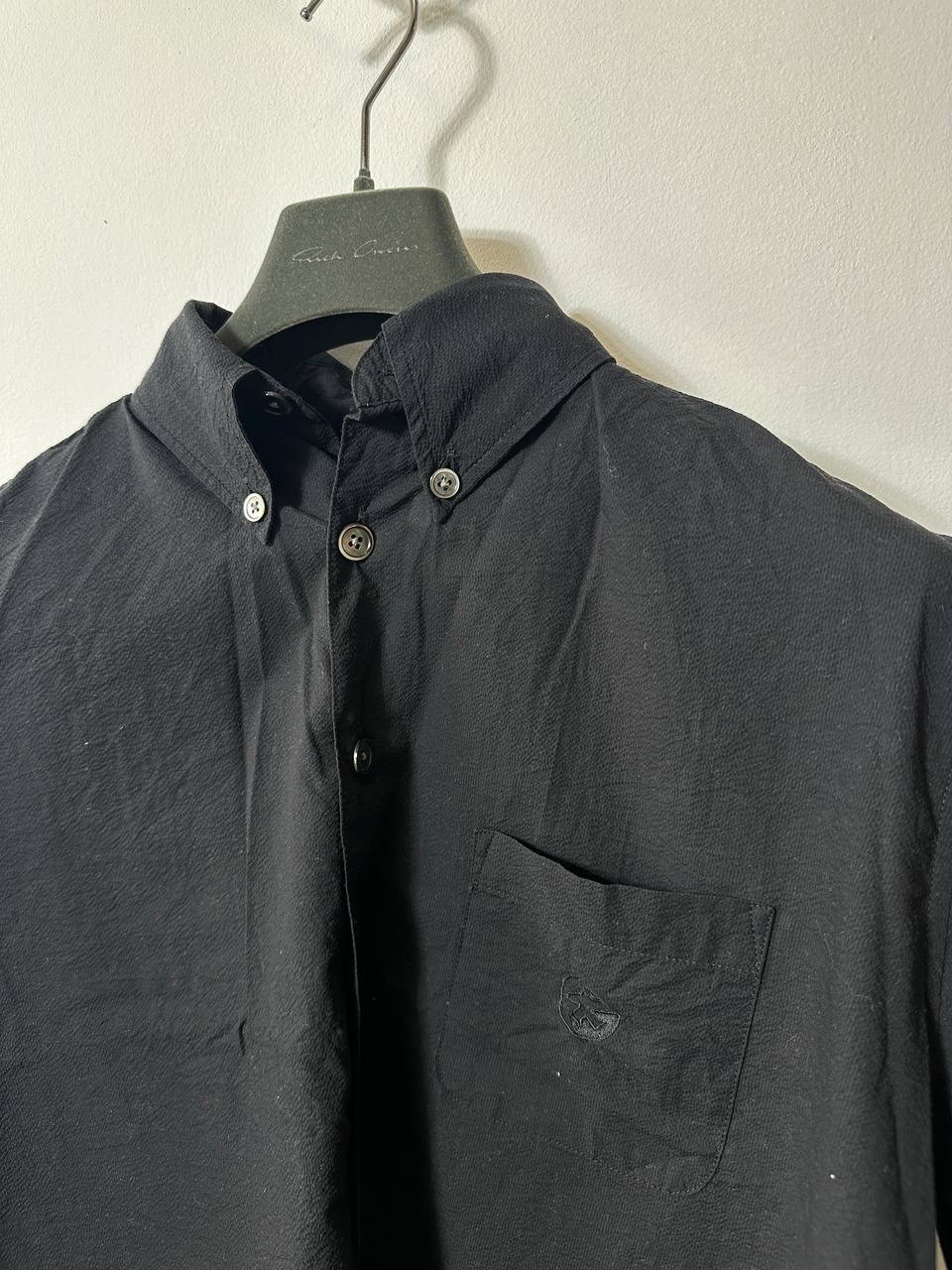 OUR LEGACY X STUSSY BLACK SHORT SLEEVE SHIRT BLACK SIZE M BOXY