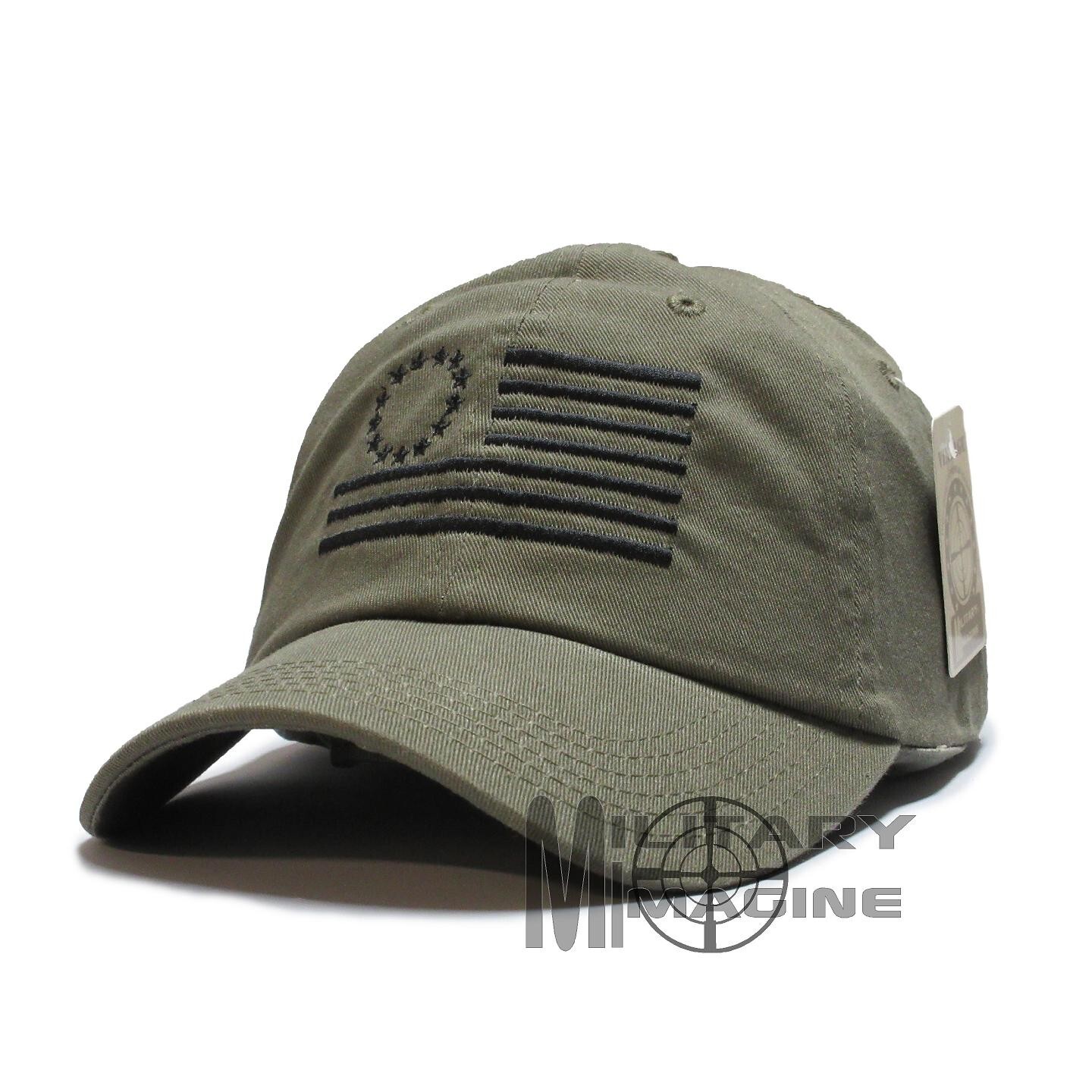 Betsy Ross Cap OD Green Hat Flag Show Nike and Colin what they are missing USA