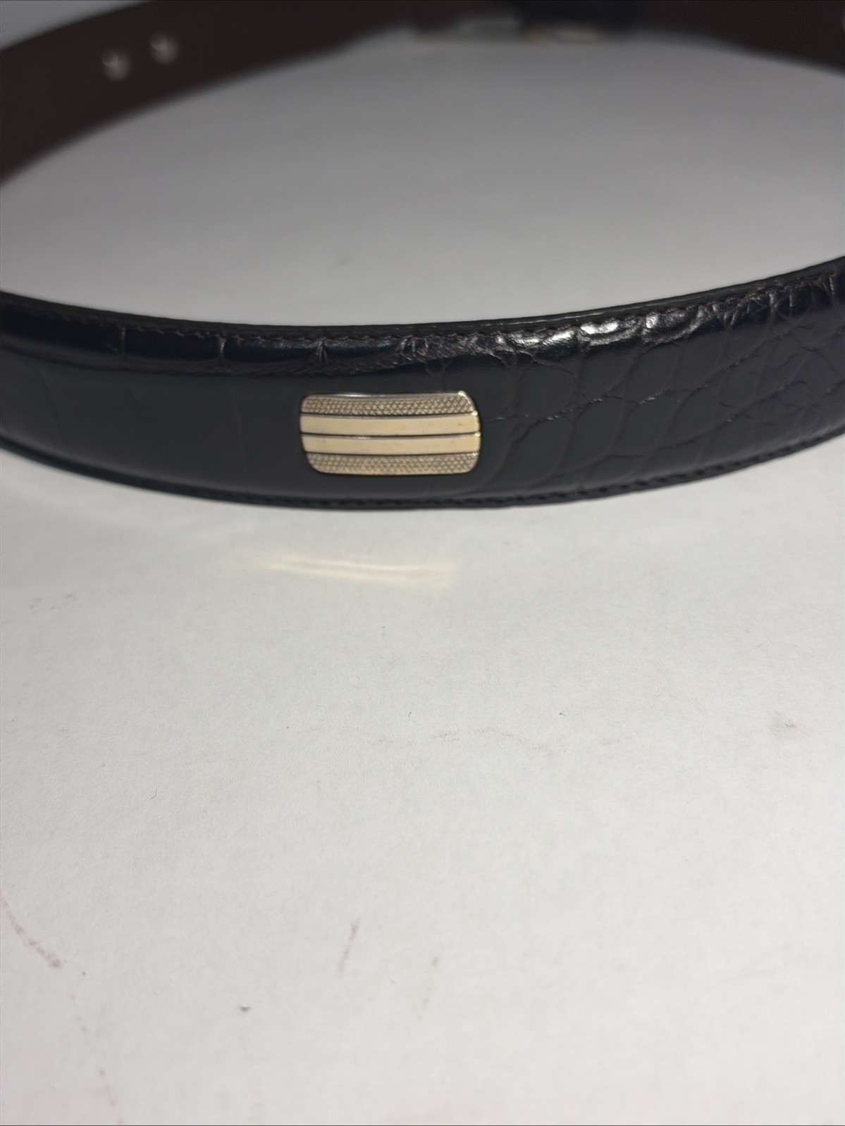 Luciano Bocelli mens belt 45 inches, size 36 Italian calf skin
