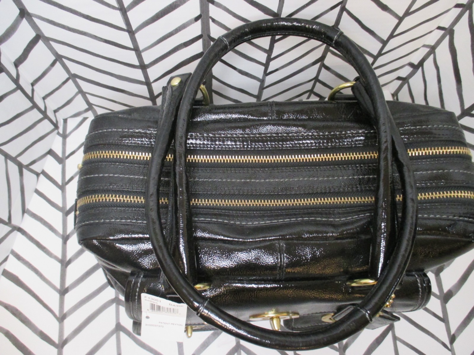 Coach Vintage Black Patent Peyton Handbag – New w/Tags Mint Vintage Condition