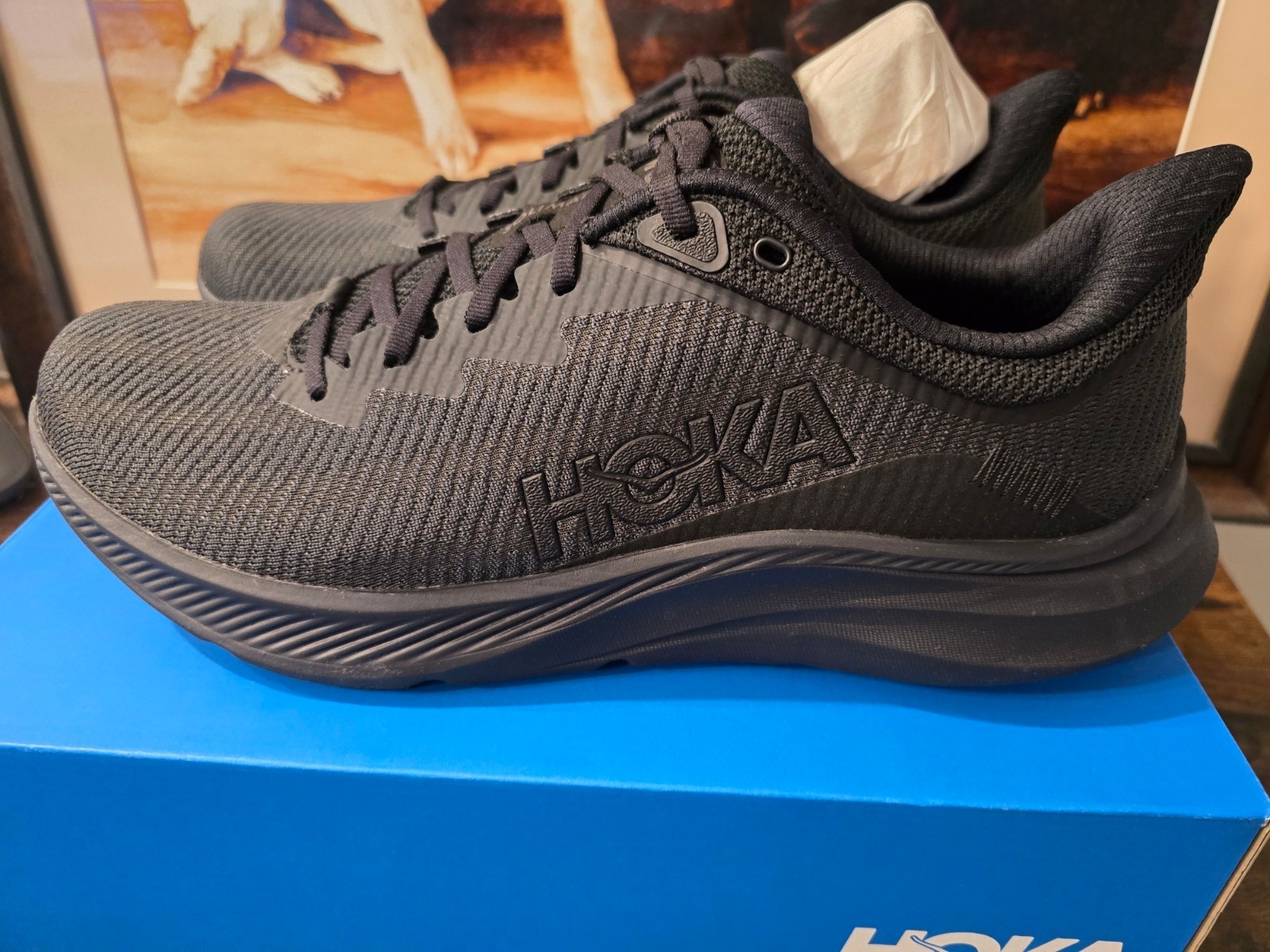 Hoka One One Solimar Triple Black Men’s Size 12 Running Shoes 1123074-BBLC NEW