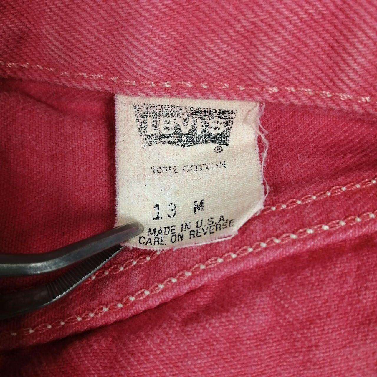 LEVI’S Post-dyeed Denim Pants PNK Made in USA Used