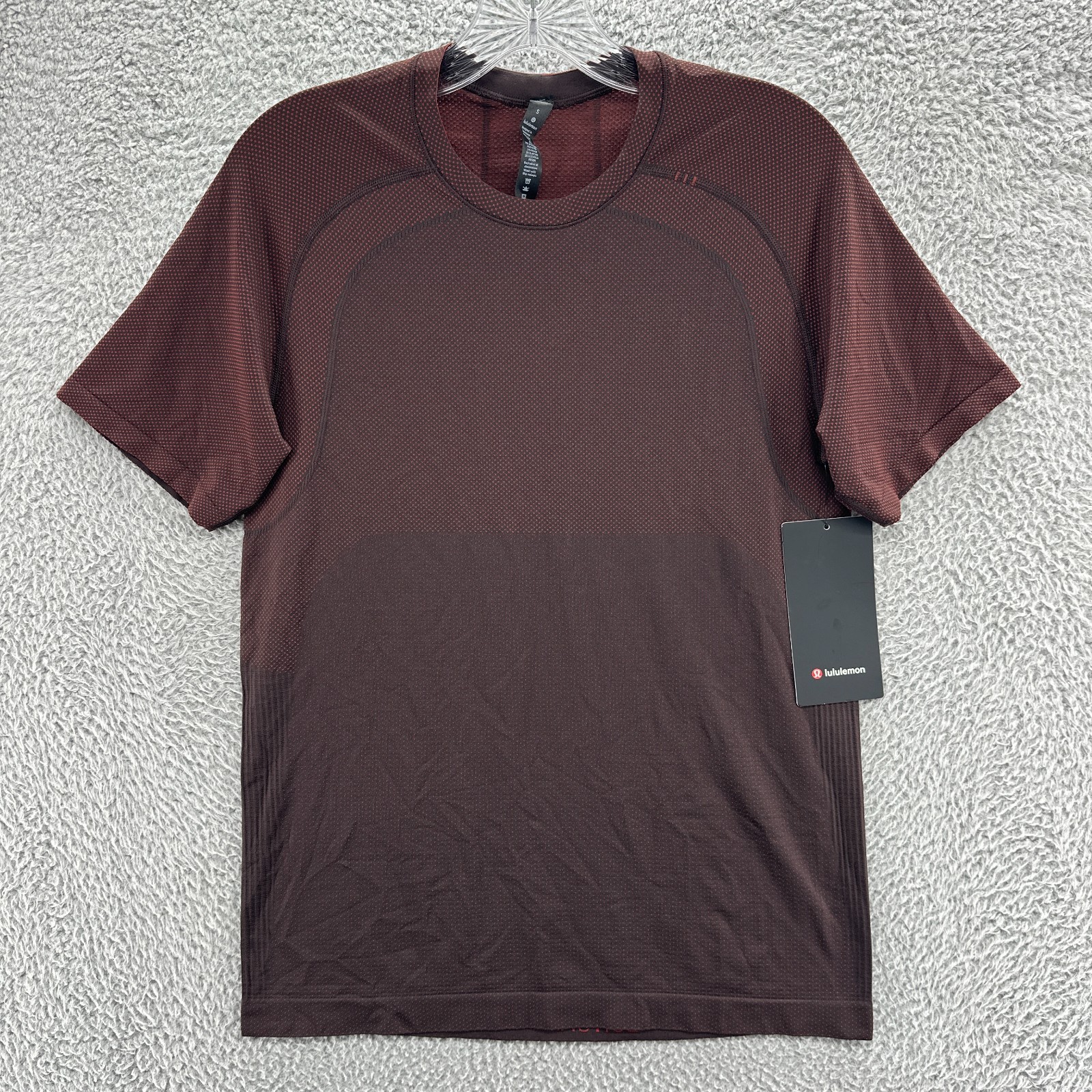 Lululemon Shirt Mens Small S Red Gym Metal Vent Tech 2.0 Short Sleeve Shirt