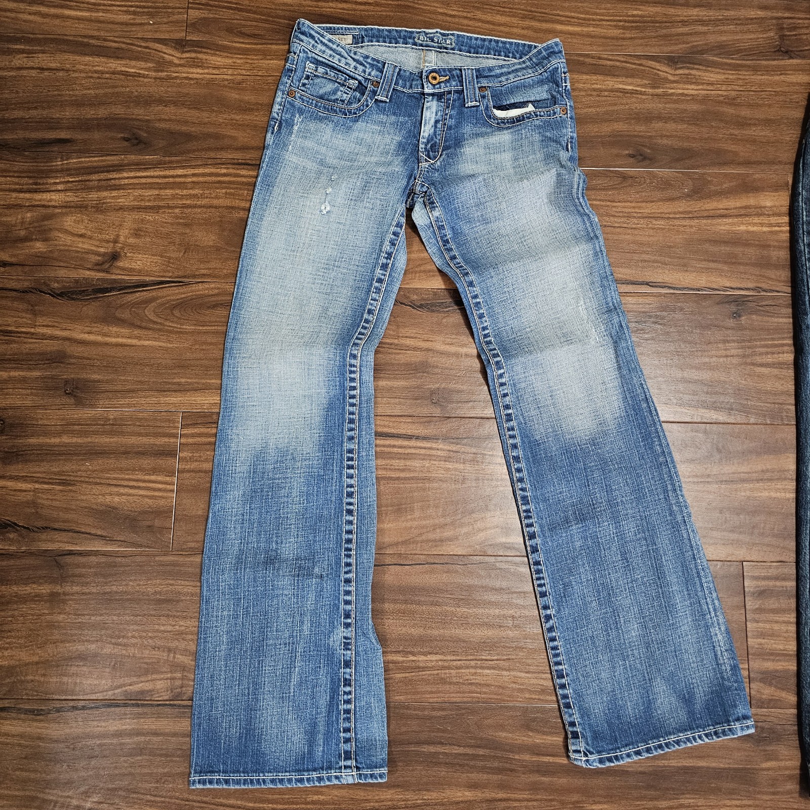 Big Star Casey Jeans Womens Light Blue Sweet Bootcut Distressed Denim 8/10