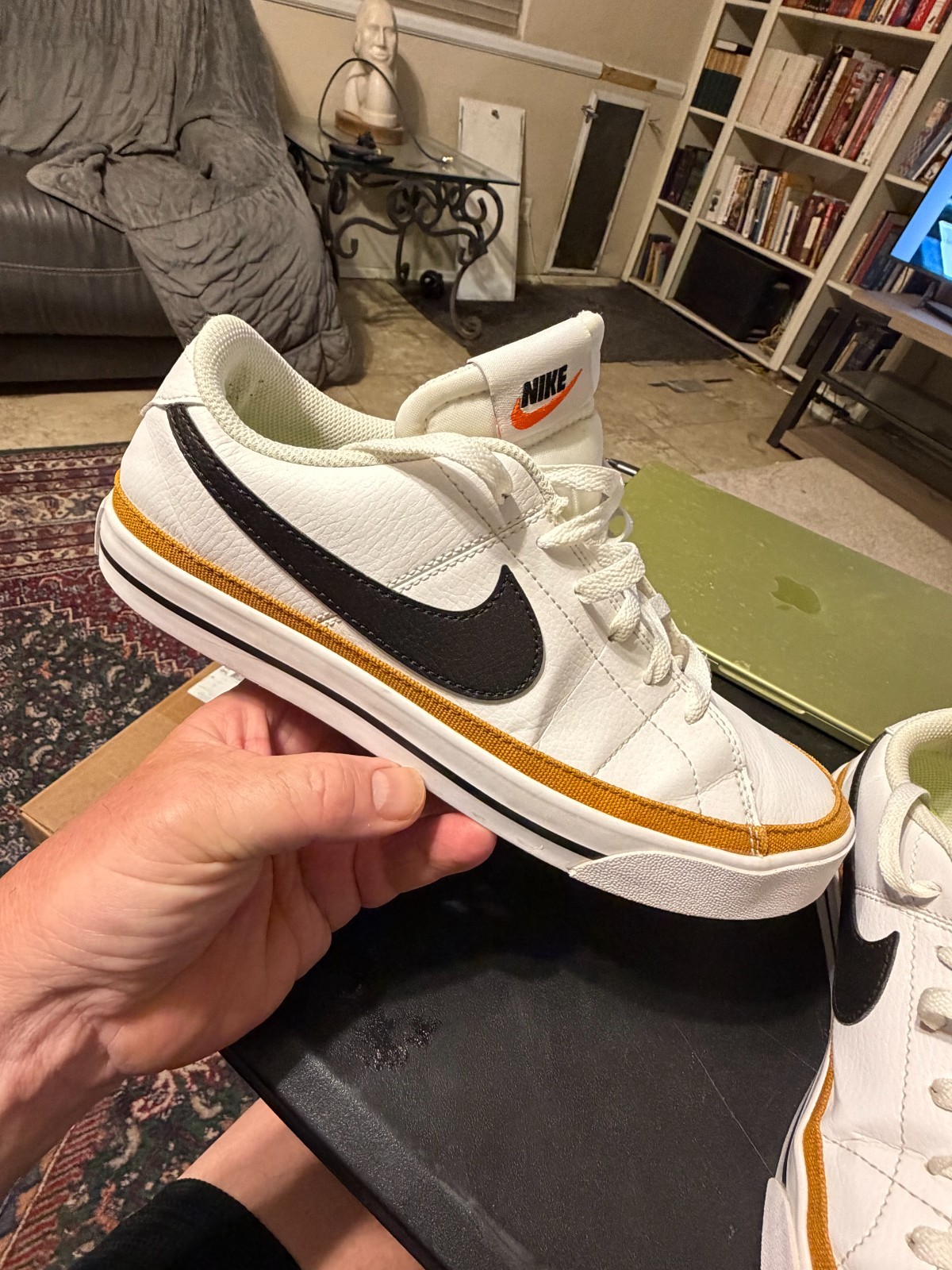 Nike Court Legacy Next Nature White Desert Ochre DH3161-100 Women’s Size 10.5