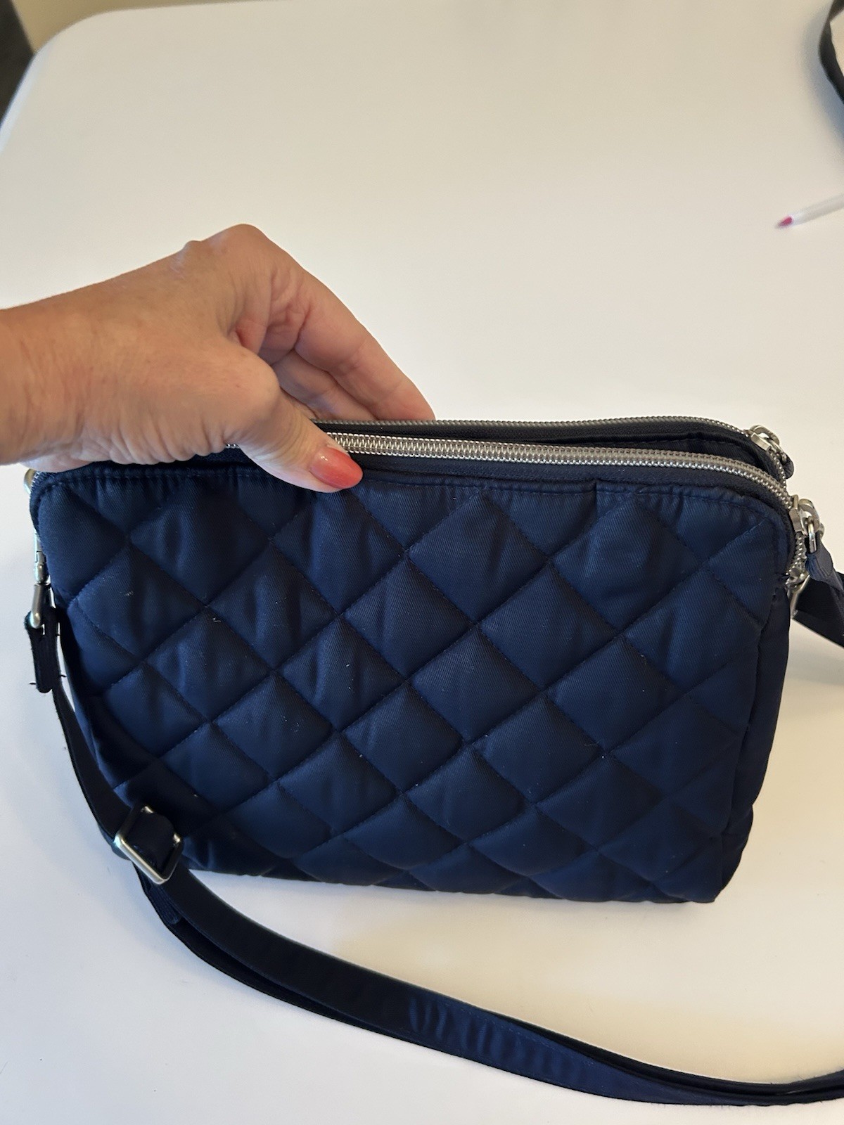 Vera Bradley Midtown Crossbody Bag Floral Lining