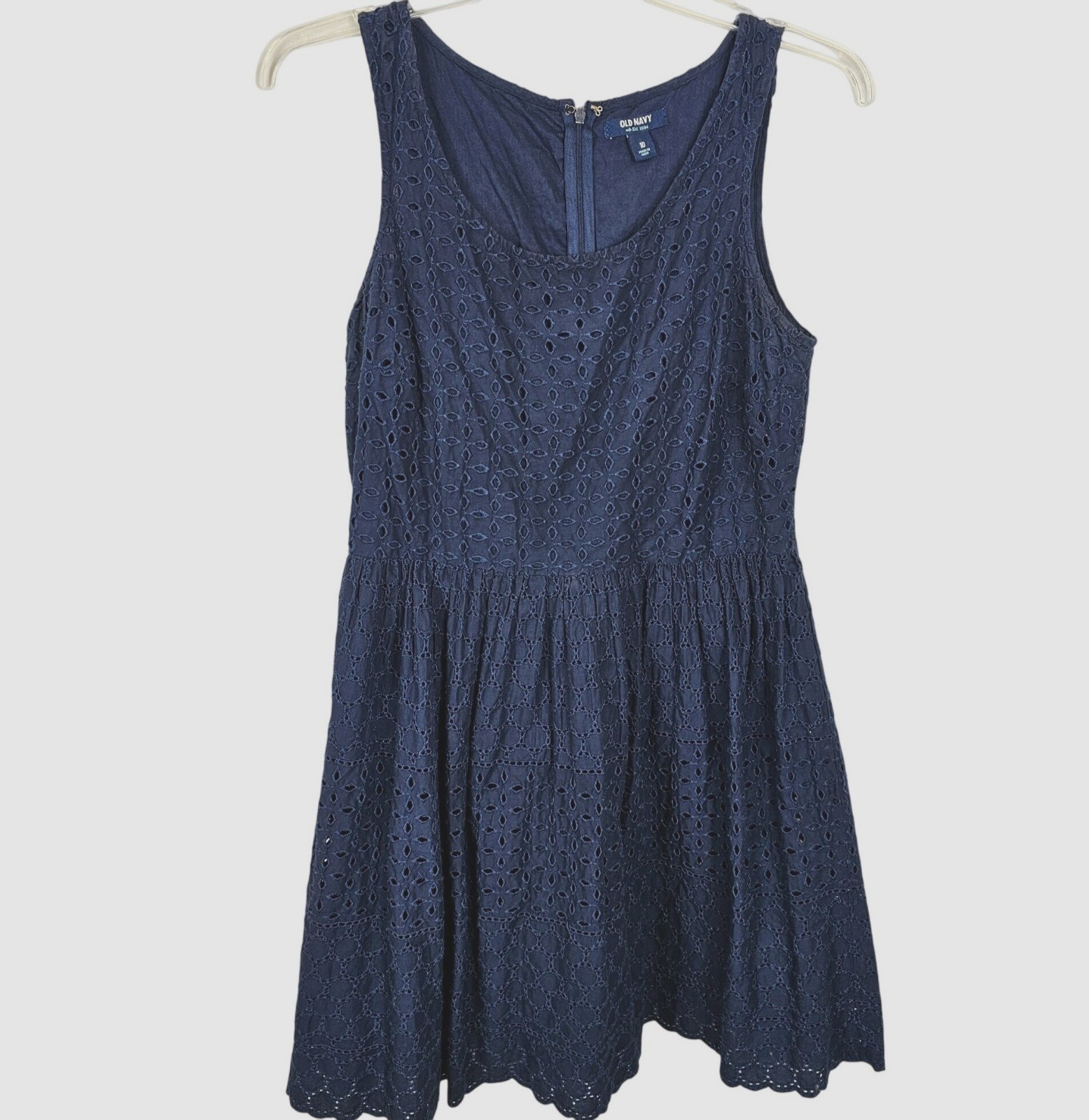 Womens Dress 10 Blue Cottagecore Prairiecore Festival Lined Boho Casual Beachy