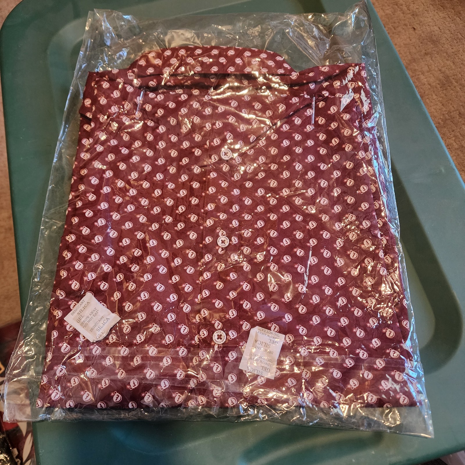 Dixxon F Bomb Shirt Womens Large Red Burgandy All Over Print Party