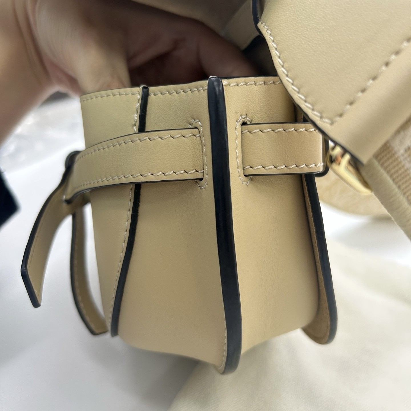 Loewe Pre-Owned Authentic Saddle Bag Yellow Free Tracked Shipping