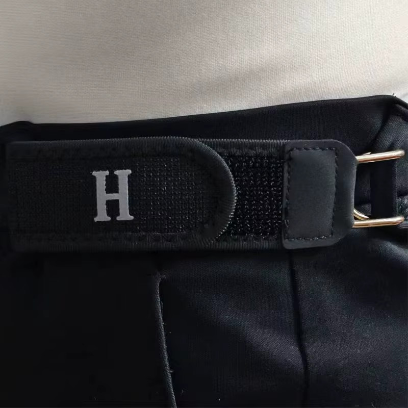 2PCS Tactical Metal Hook Elastic Belt Buckle-Less Invisible Waist Belt Closure**