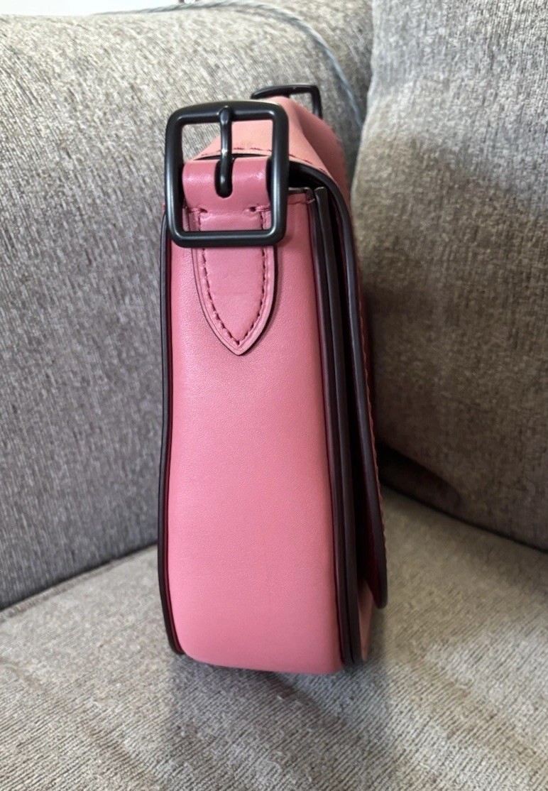 Coach 1941 Saddle Bag 23 Glovetanned Leather Purse 20115 58967 Peony Pink