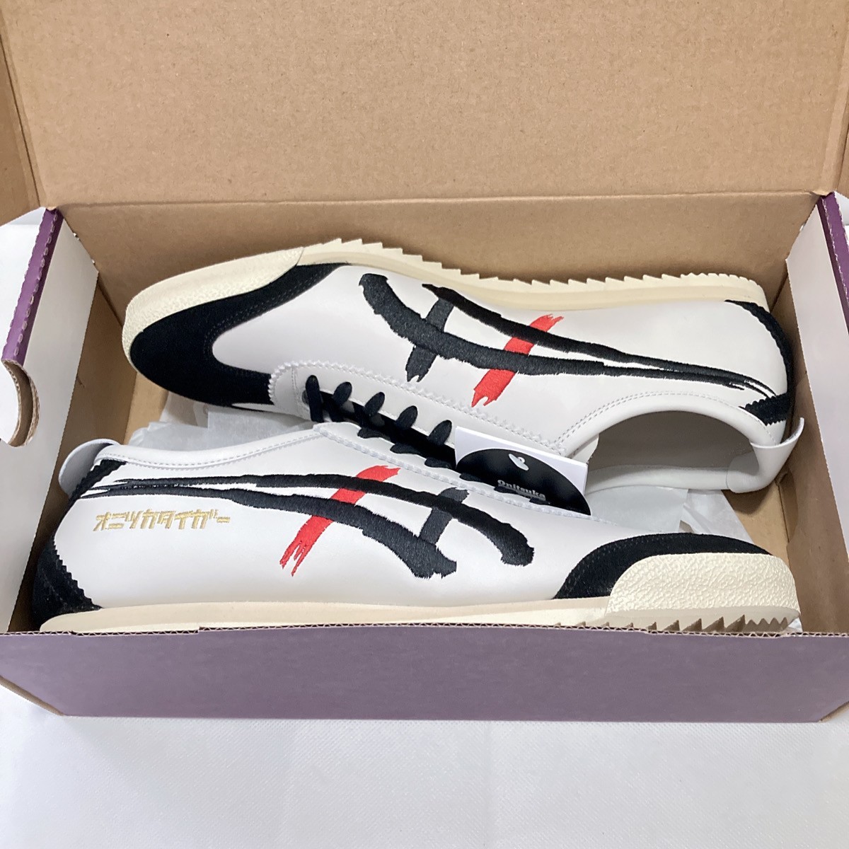 Onitsuka Tiger MEXICO 66 DELUXE NIPPON MADE 1181A119 100 WHITE BLACK Men Shoes