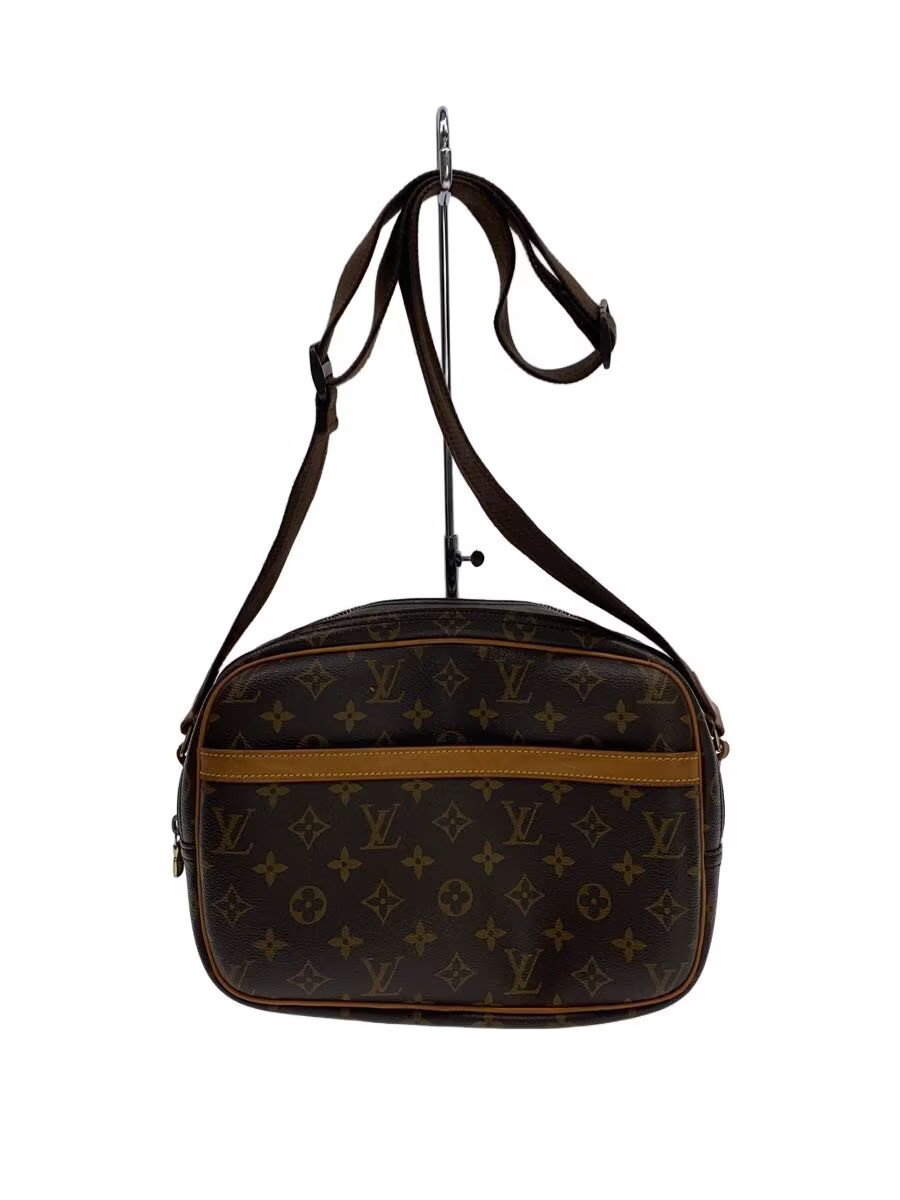 LOUIS VUITTON Reporter PM Monogram Shoulder Bag BRW All over M45254