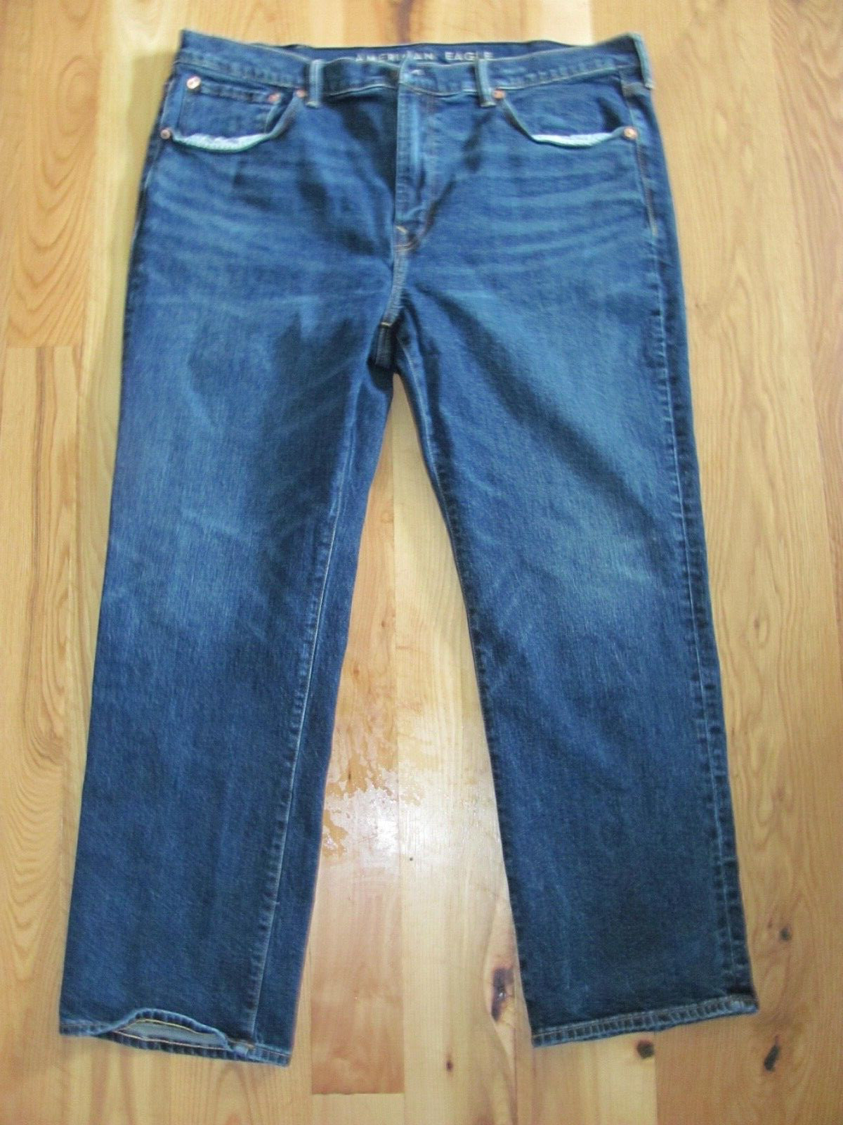 American Eagle Flex Blue Denim Straight Leg Jeans Men’s 38 x 30 (TD6-VF )