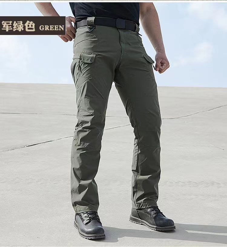 Men’s Work Cargo Pants Tactical Combat Pants Outdoor Hiking Waterproof Trousers