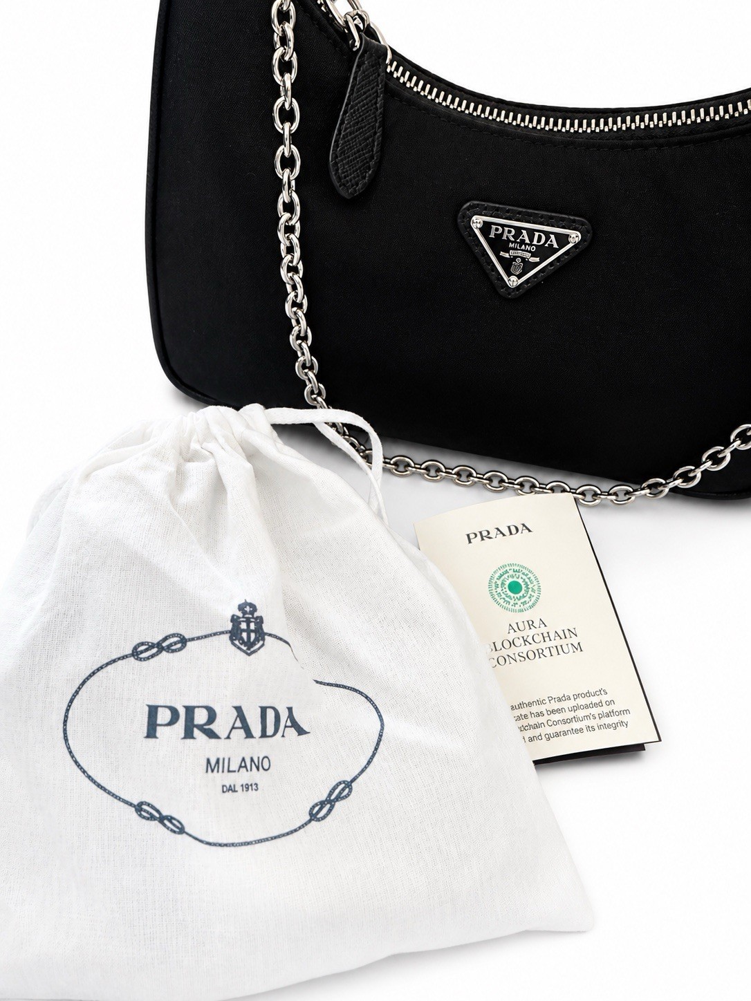 PRADA Re-Edition 2005 Shoulder Bag Black Nylon-brand New with Tag
