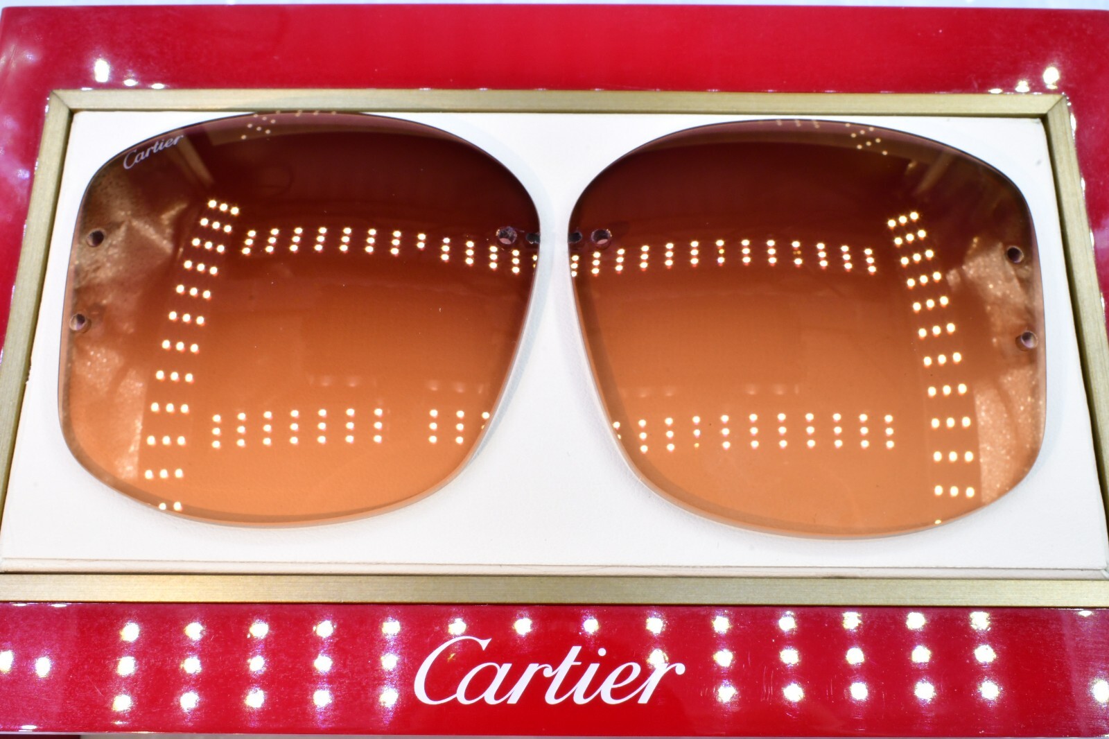 Cartier big c diamond cut lenses wood horn trivex Sunglasses ct0092o