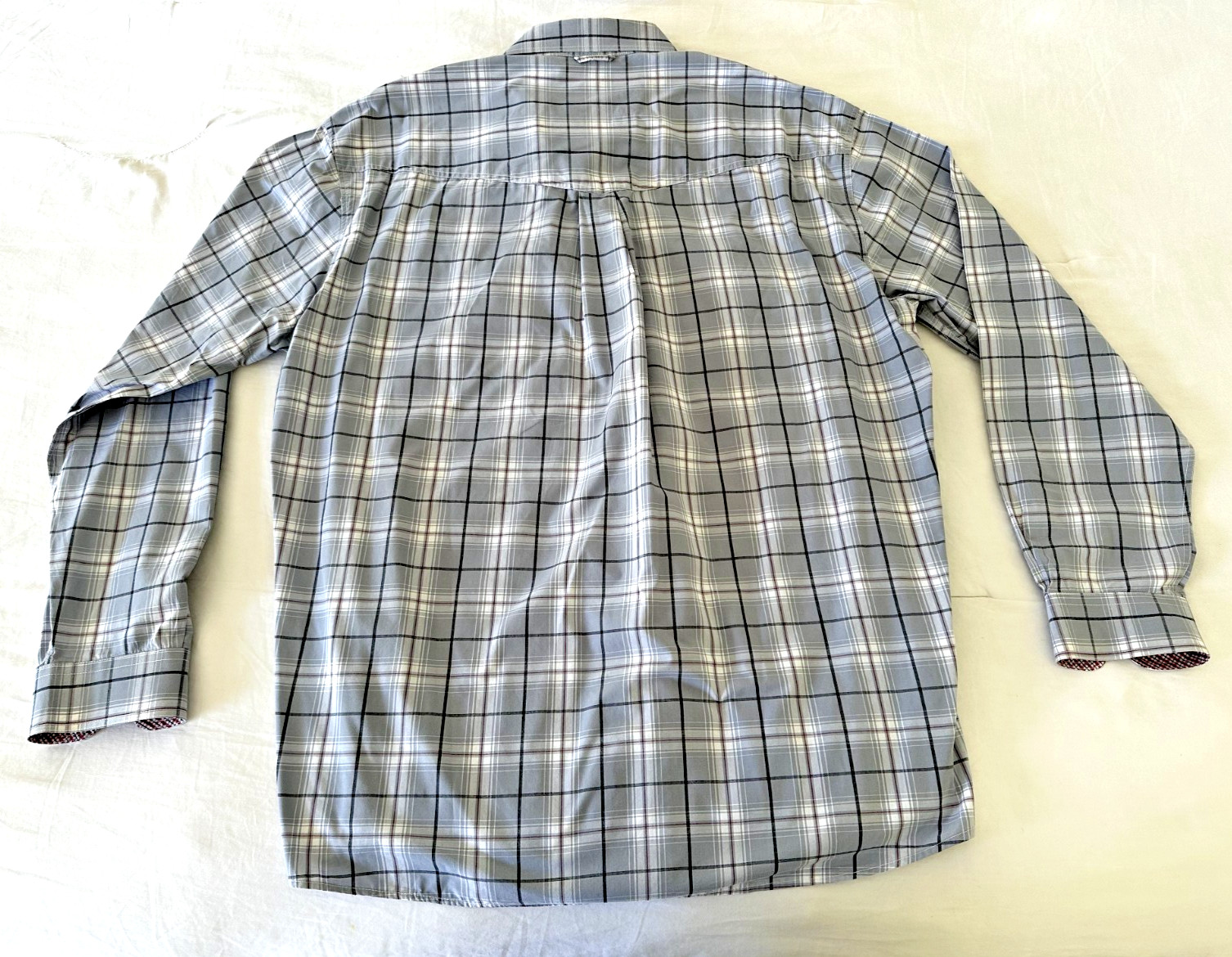 Roper Mens Western Shirt Size L Long Sleeve Button Down Gray Plaid Cowboy