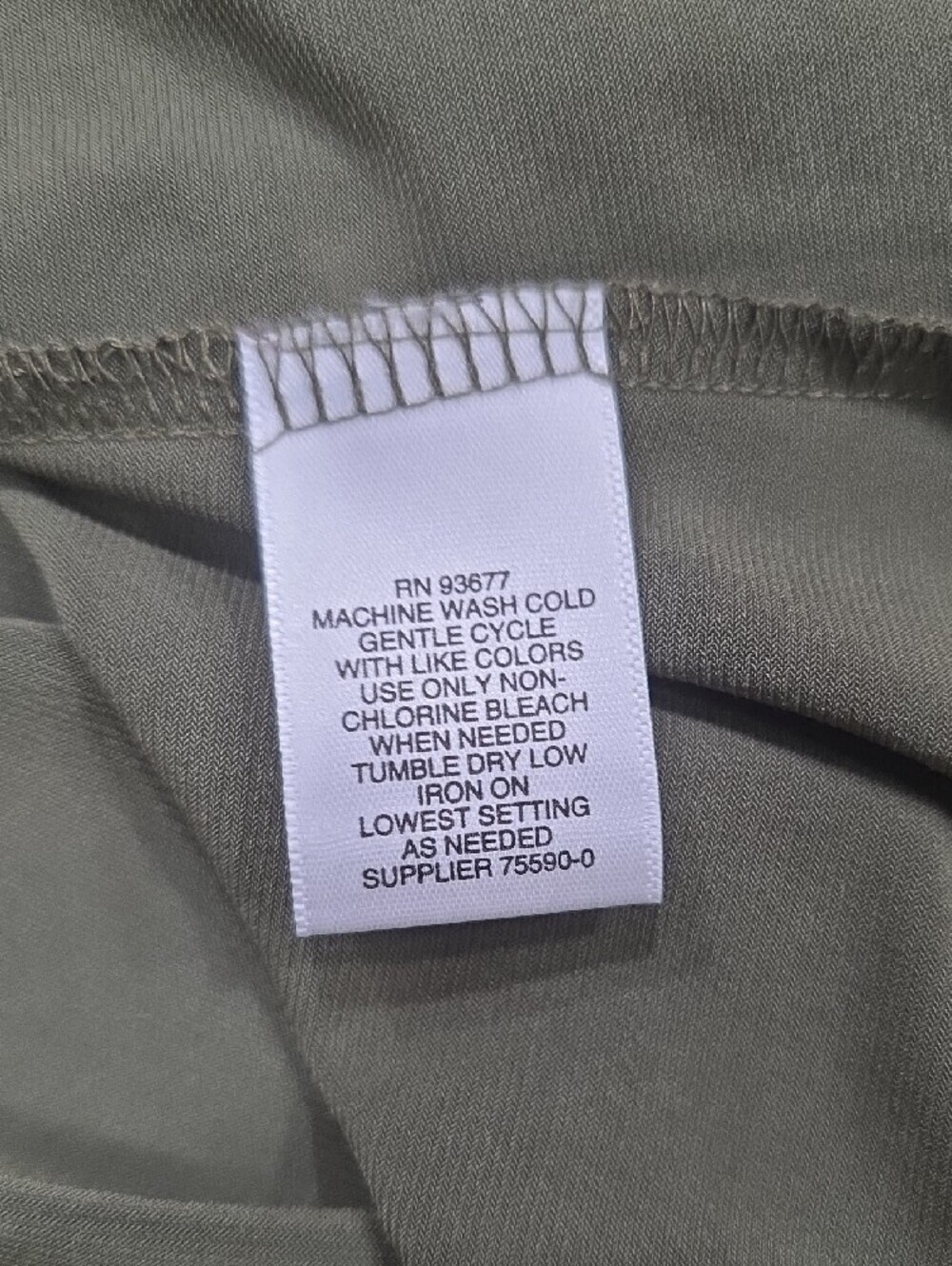 Liz Claiborne Olive Green Sleeveless Pleat-Front Blouse