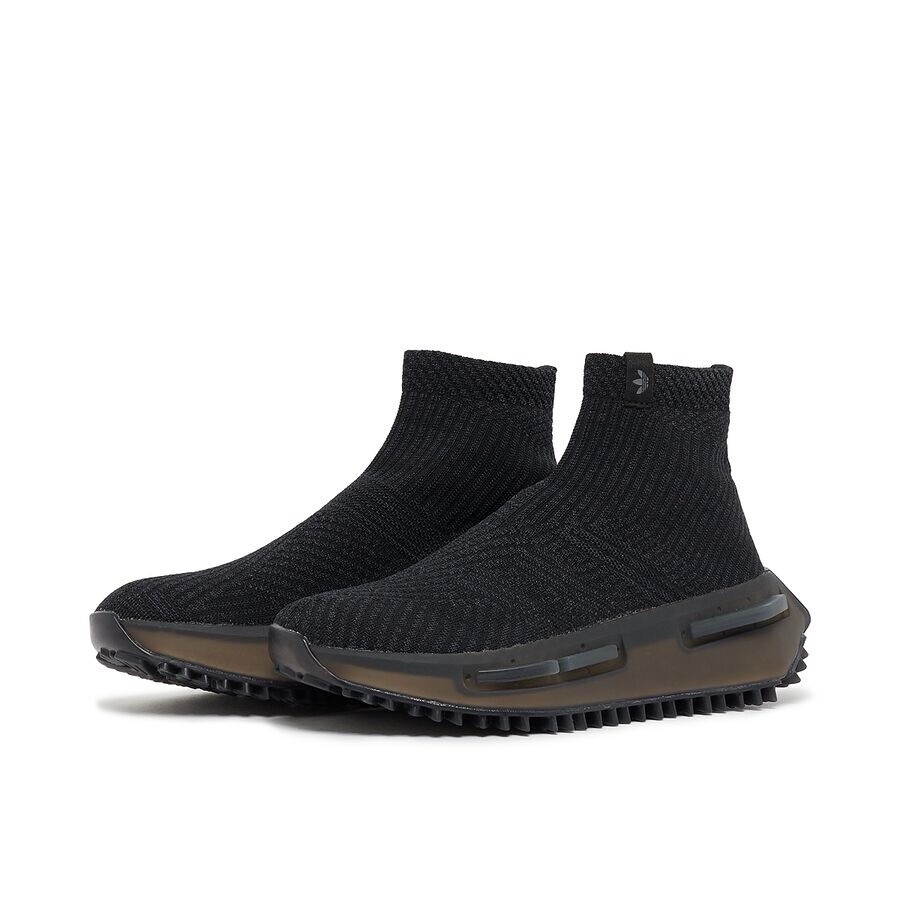 with box Adidas NMD S1 Sock Womens Size 55 Sneaker Athletic Shoe Black T G2U
