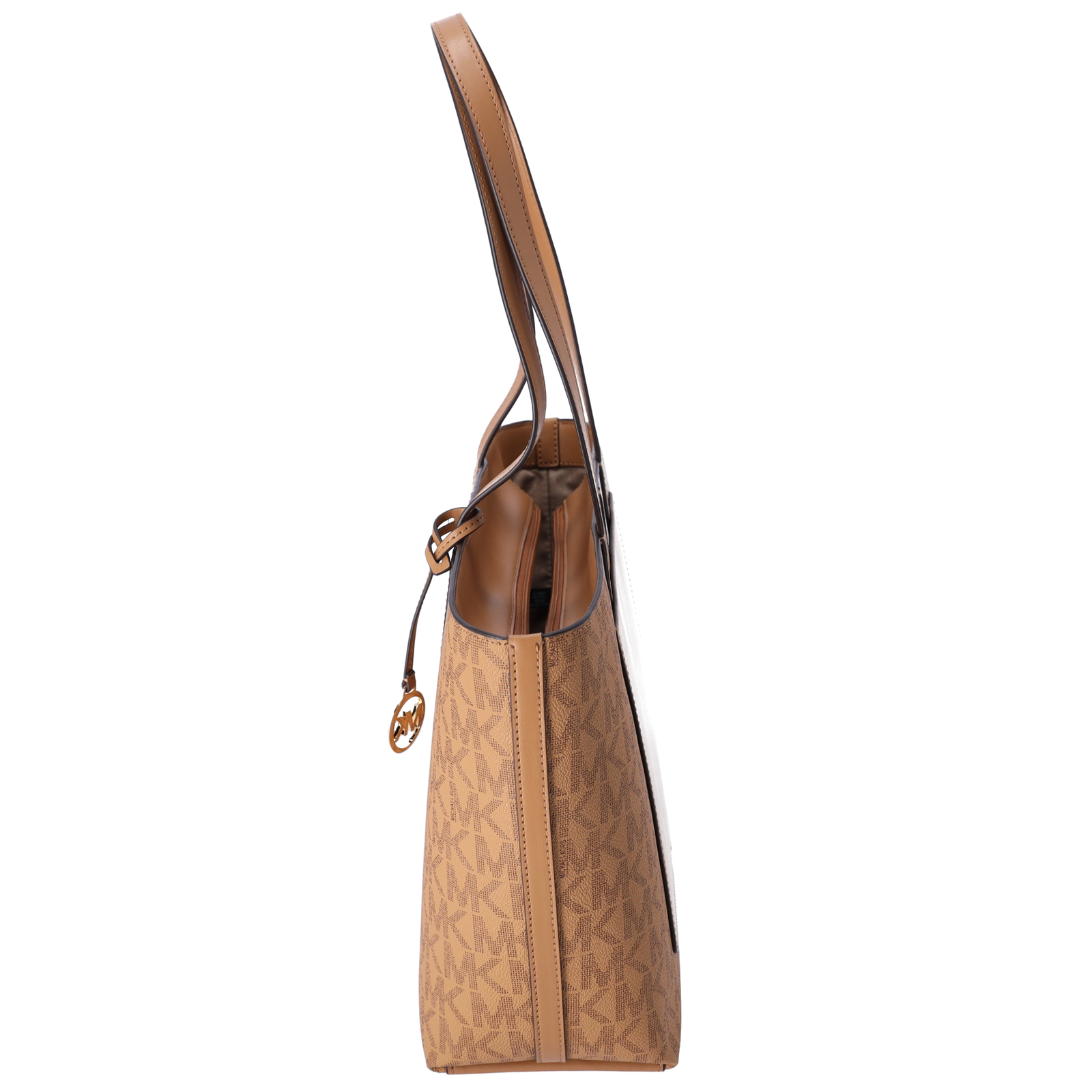 Michael Kors Jet Set Travel Medium Zip Top Tote Deer Multi Vanilla MK Signature
