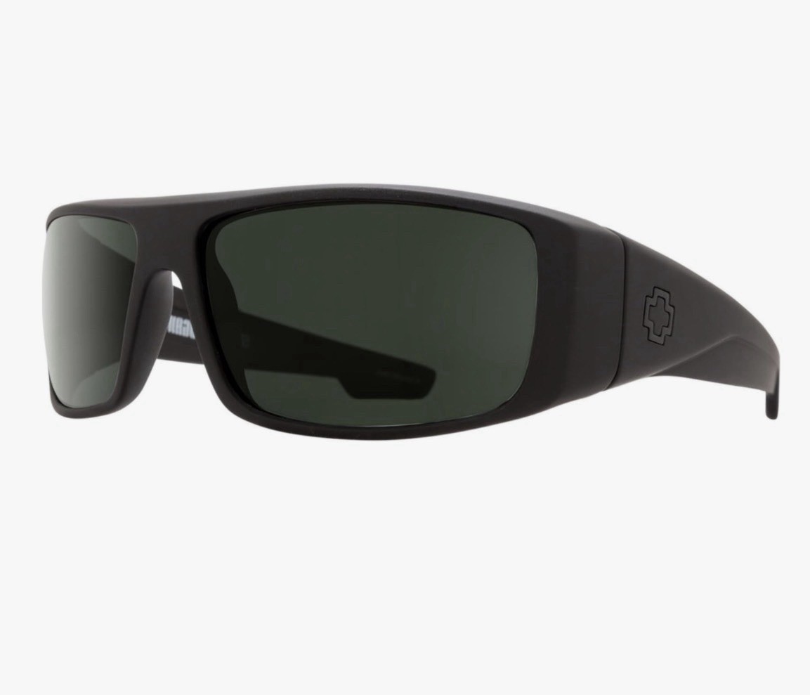 ** Authentic*** Spy Optics Logan Sunglasses Polarized Soft Matte Black Frame