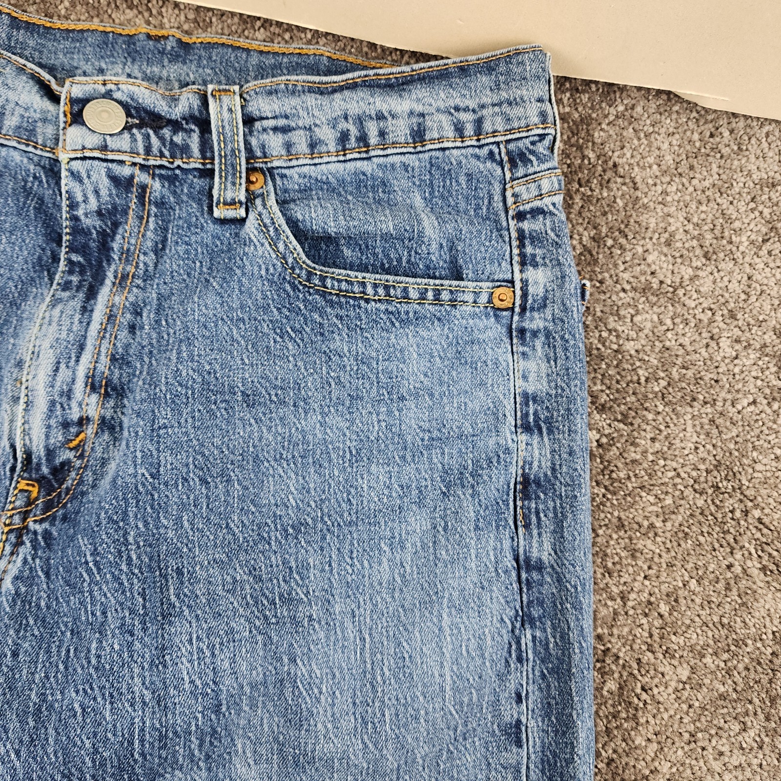 Levi’s 505 Jeans Mens 29×30 Blue Classic Straight Fit 100% Cotton Workwear Denim