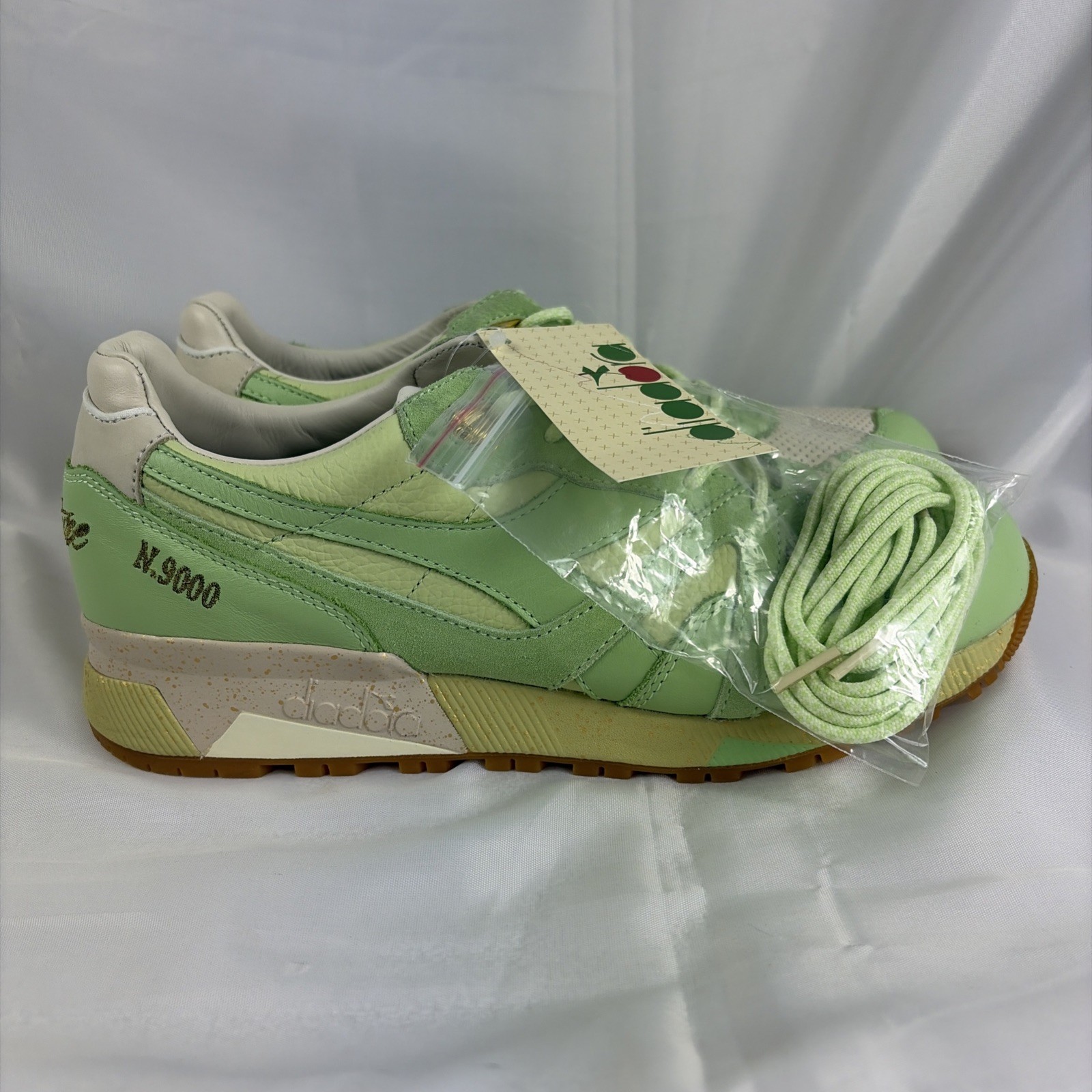 diadora X Feature N9000 Pistachio Ice Cream Sneakers Size 9.5 Men’s NWT No Box
