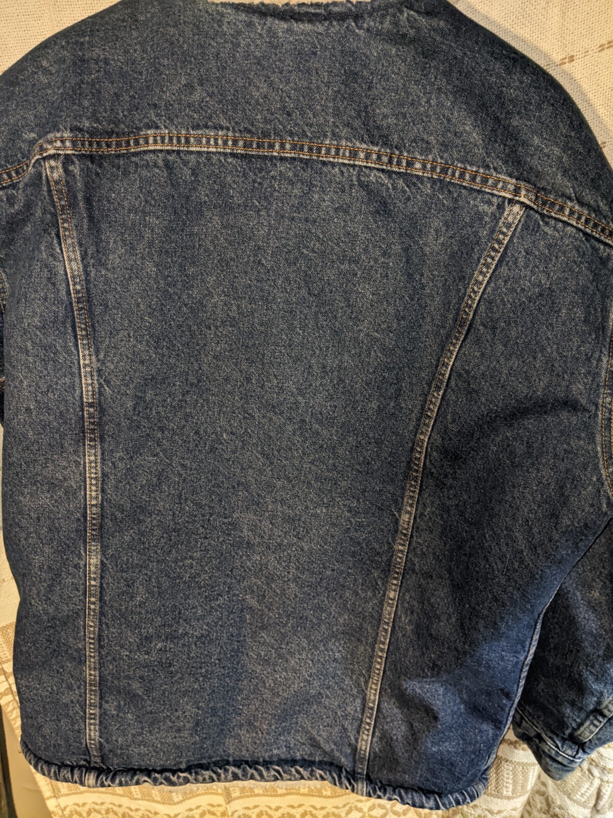 Levi’s San Francisco XL Jacket Dark Denim Sharpa Lined Vintage Winter