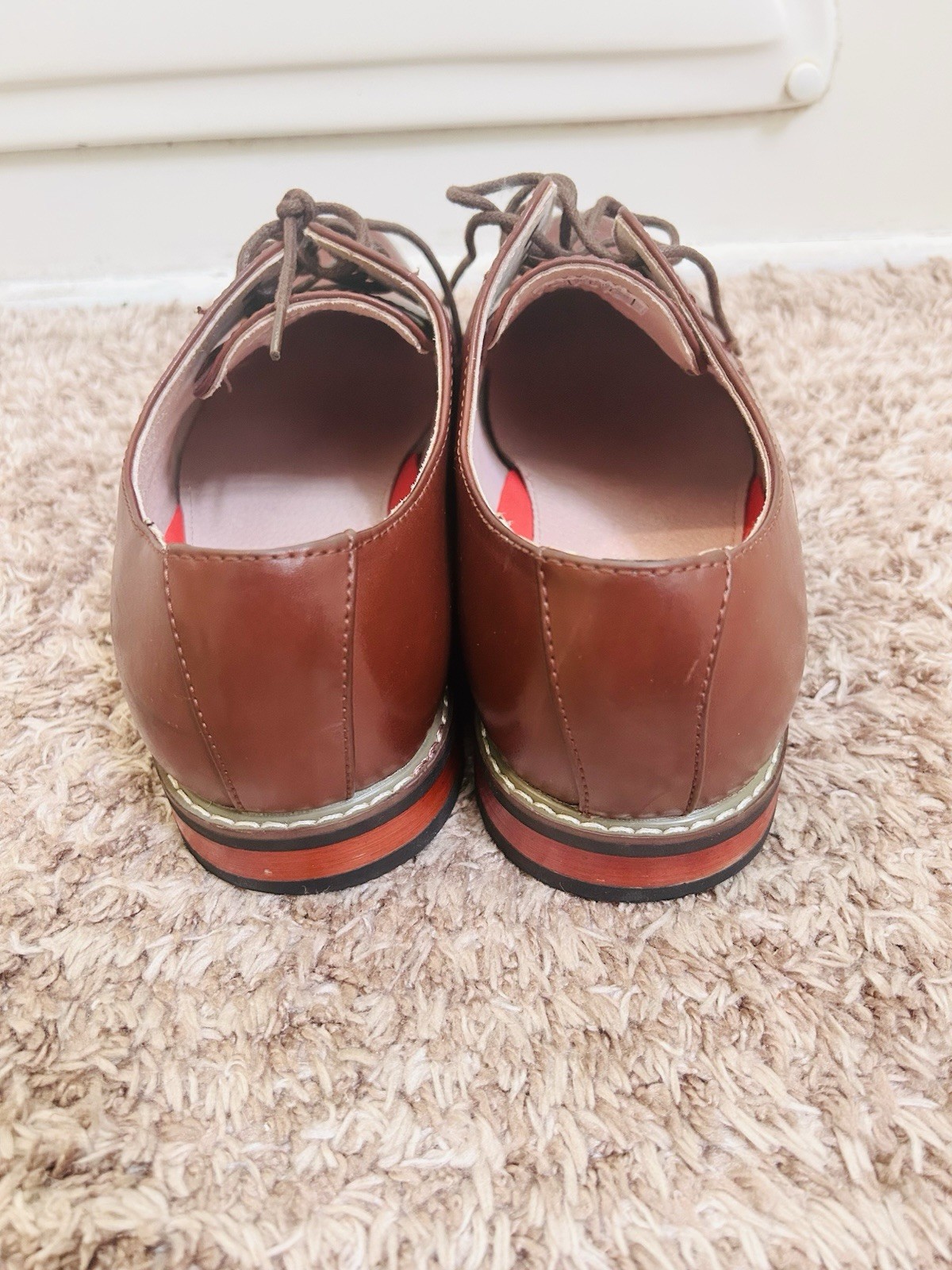 Bruno Marc Men’s Prince Dress Oxfords Cap Toe Size 10 Wide Width