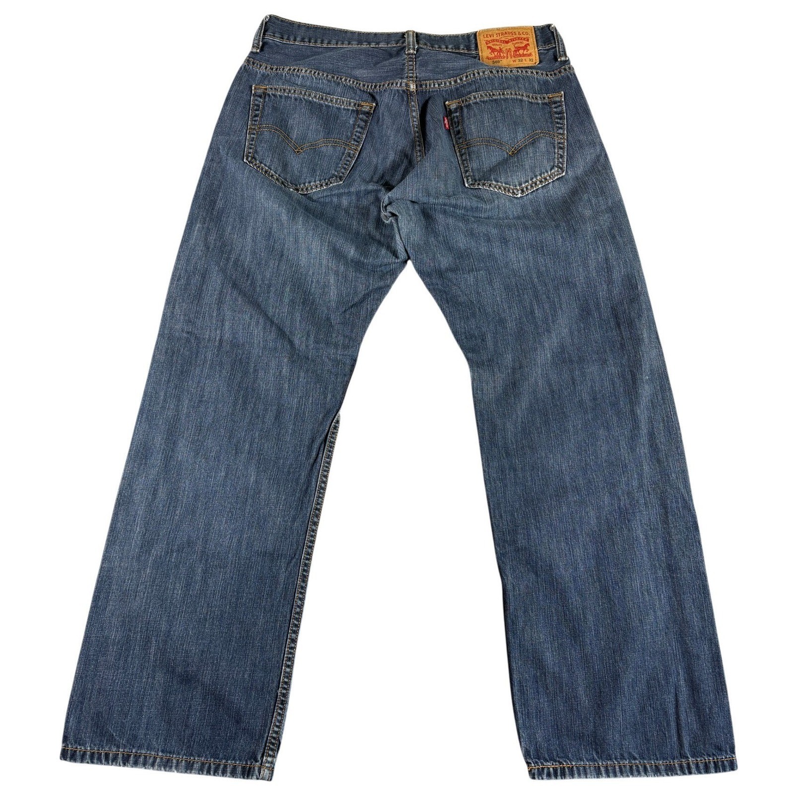 Levi’s 569 Loose Straight Jeans Mens 32×32 Blue Denim Rugged Relaxed Streetwear