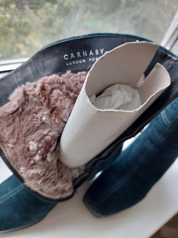 women carnaby boots turquoise suede 36.5